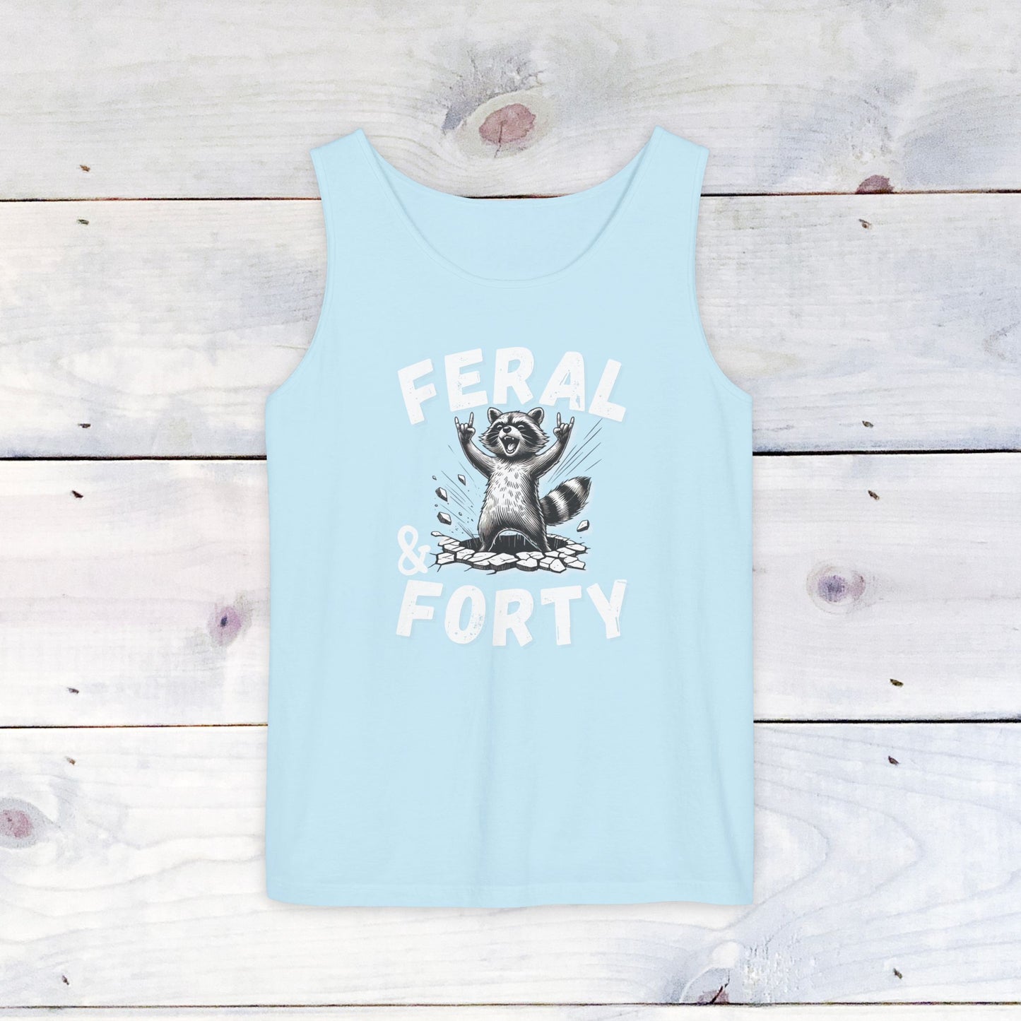 Feral & Forty Rockin' Comfort Colors Tank Top