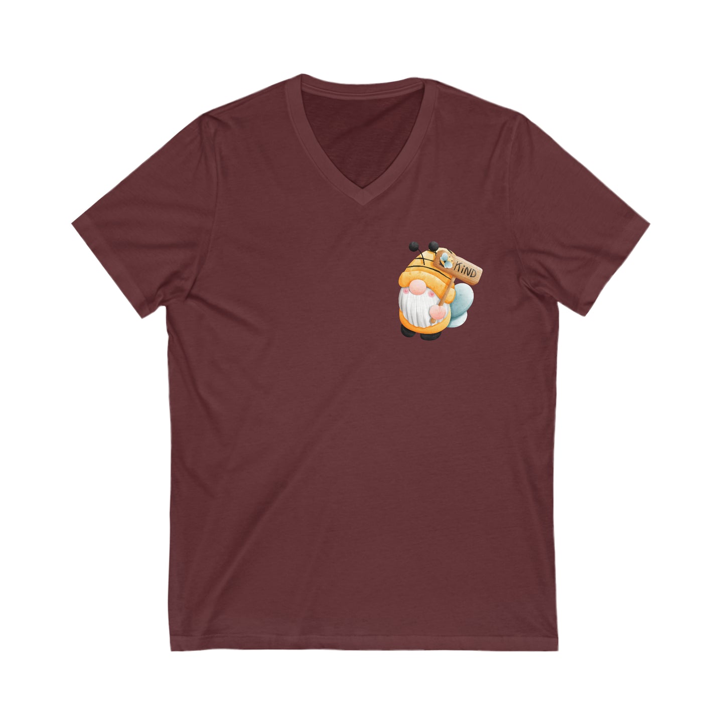 Be Kind Gnome V Neck Unisex T-Shirt