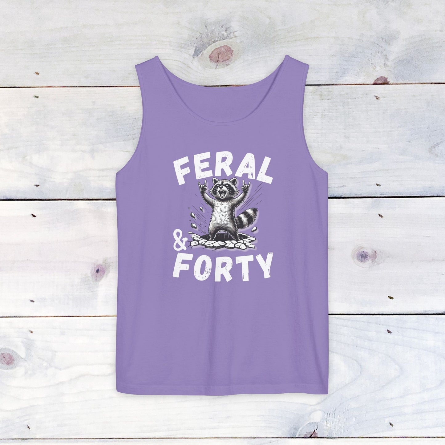 Feral & Forty Rockin' Comfort Colors Tank Top