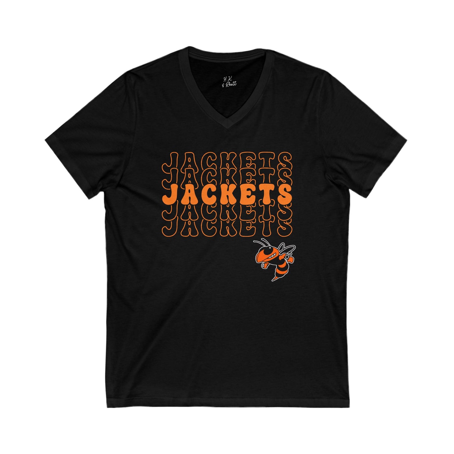 Jackets jackets JACKETS Unisex V-Neck Tee