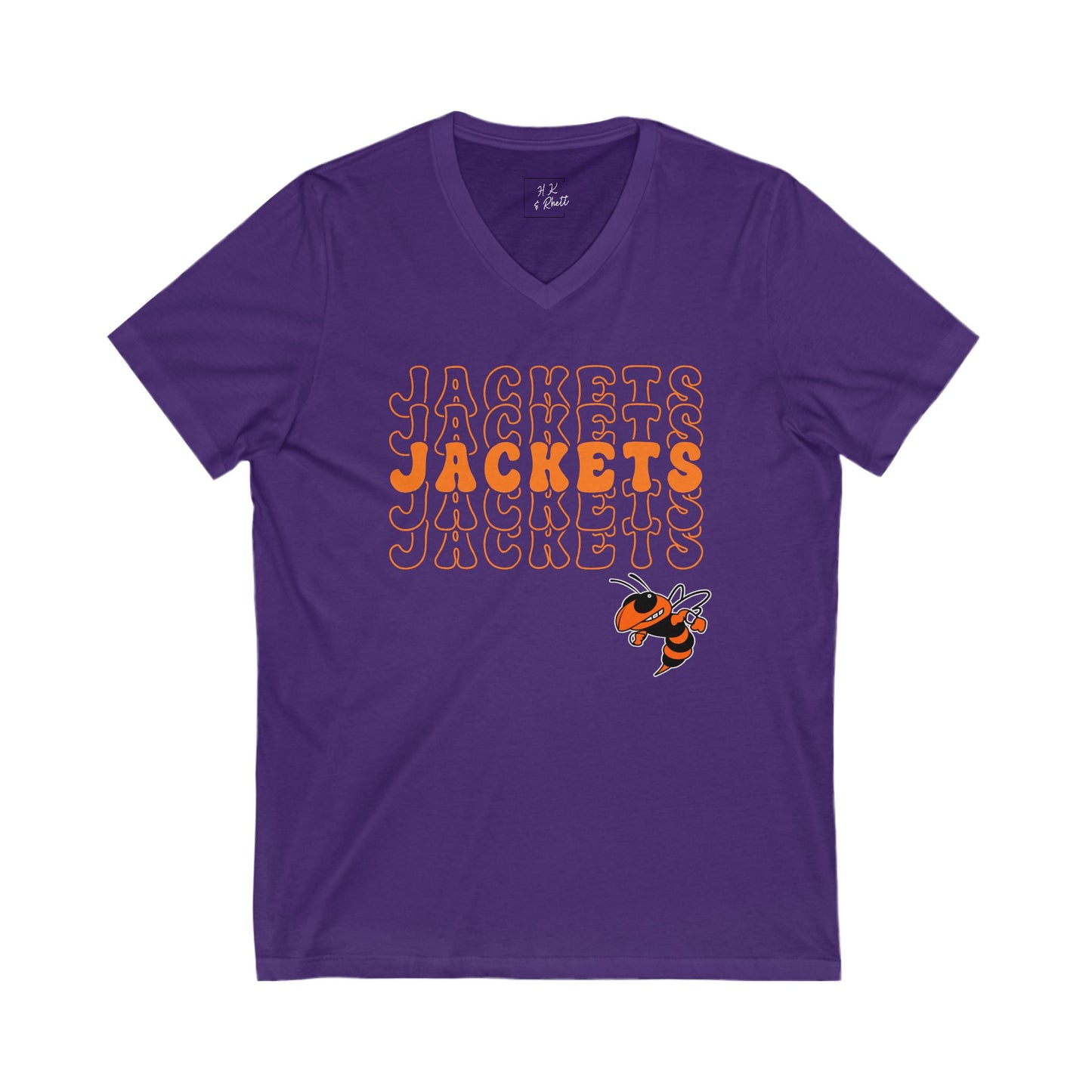 Jackets jackets JACKETS Unisex V-Neck Tee