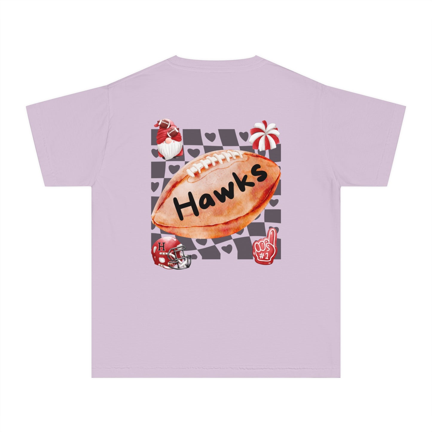 Youth Fun Hawks Cheer Tee