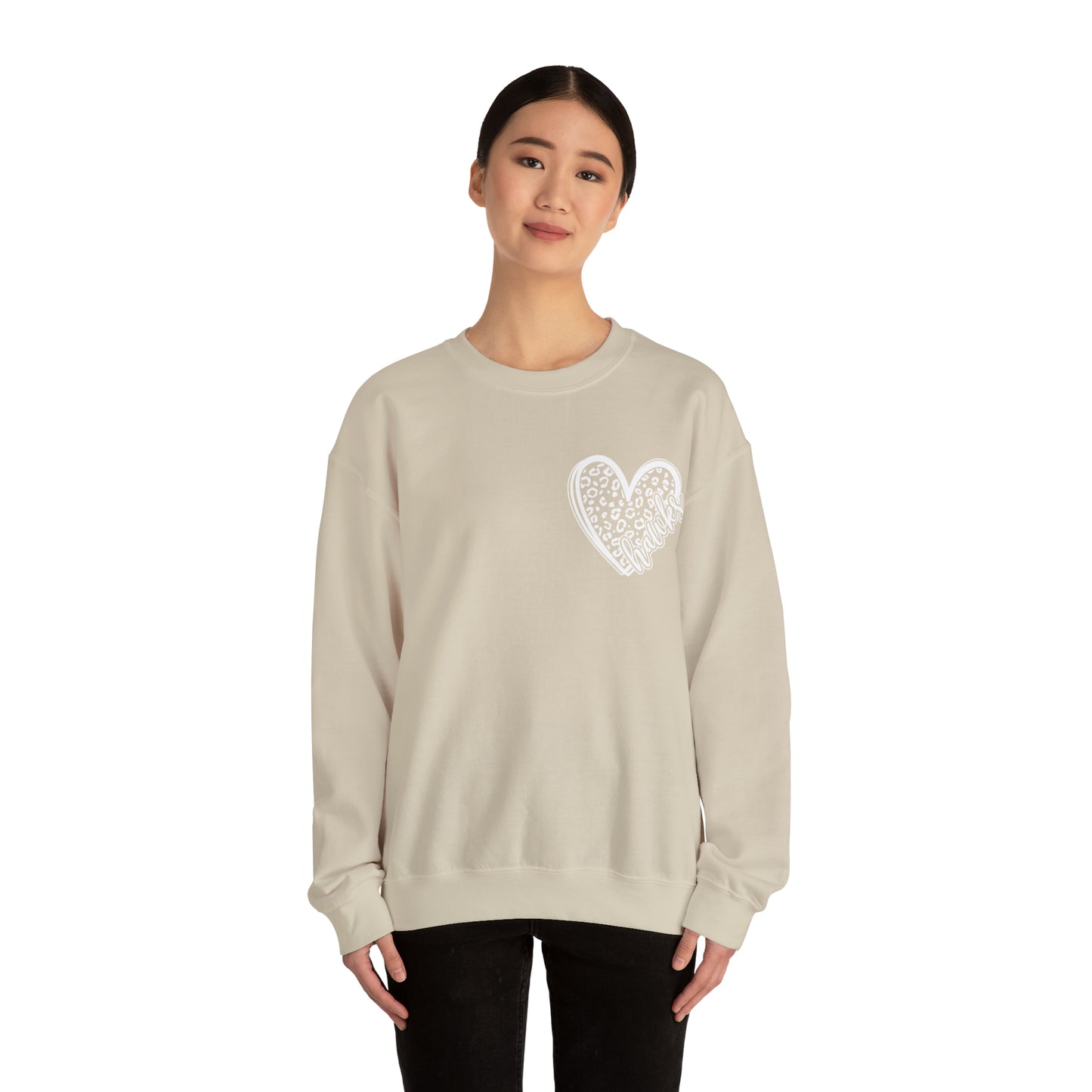 Hawks Cheetah Heart Sweater