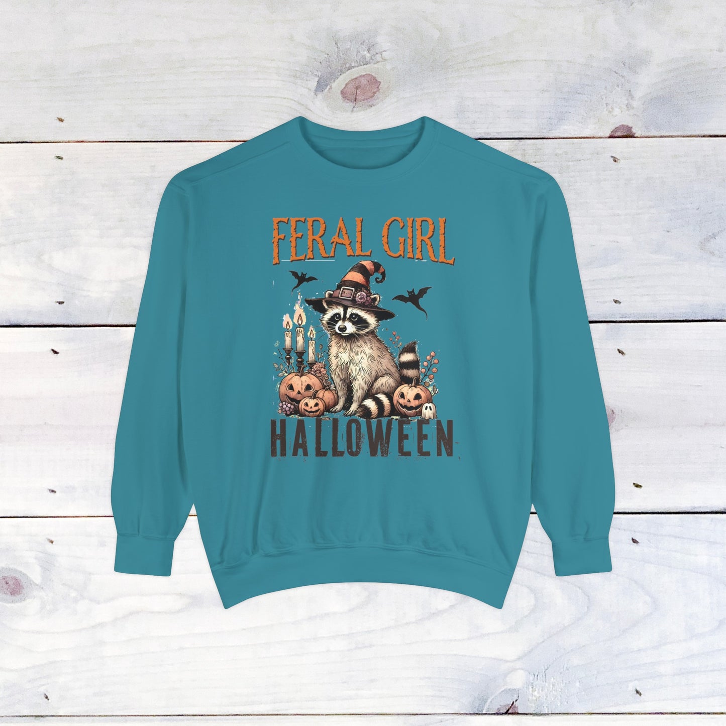 Feral Girl Halloween Comfort Colors Sweater