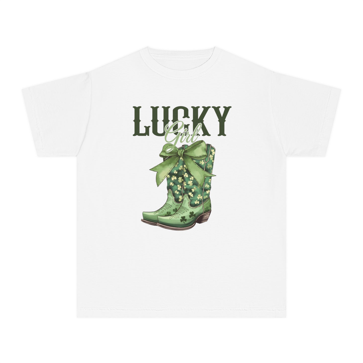 Lucky Girl Youth Comfort Colors Tee