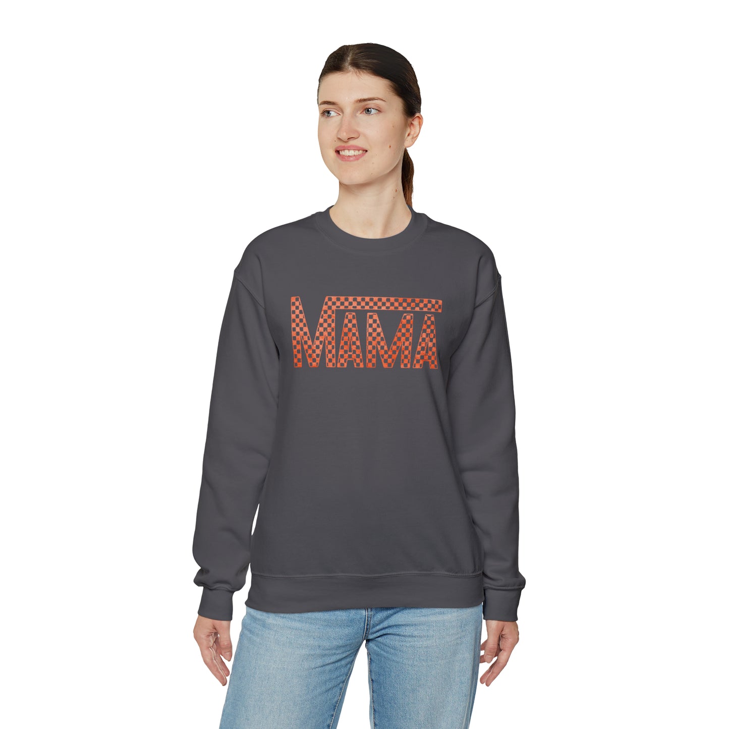 Orange Mama Checkered Sweater