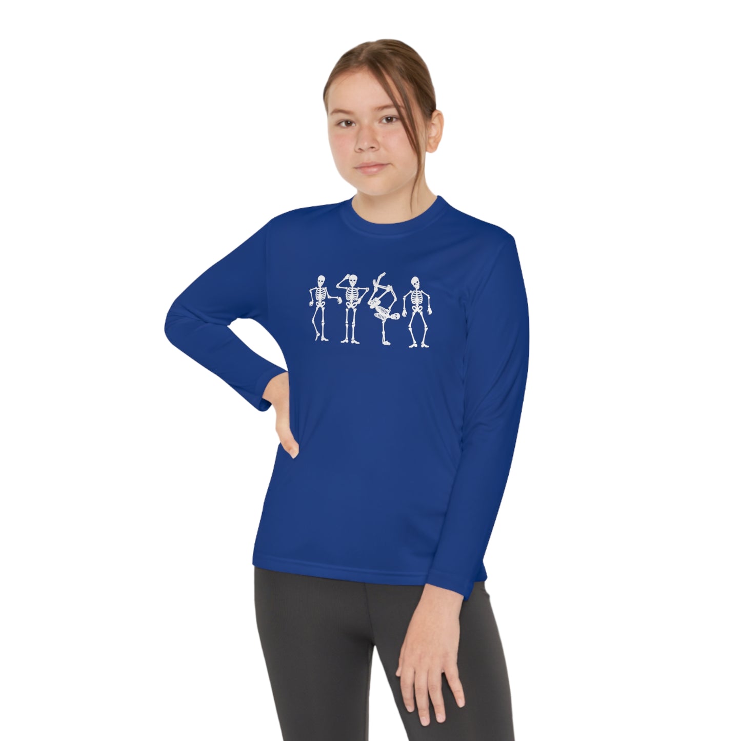 Youth Dancing Skelly Long Sleeve T-Shirt