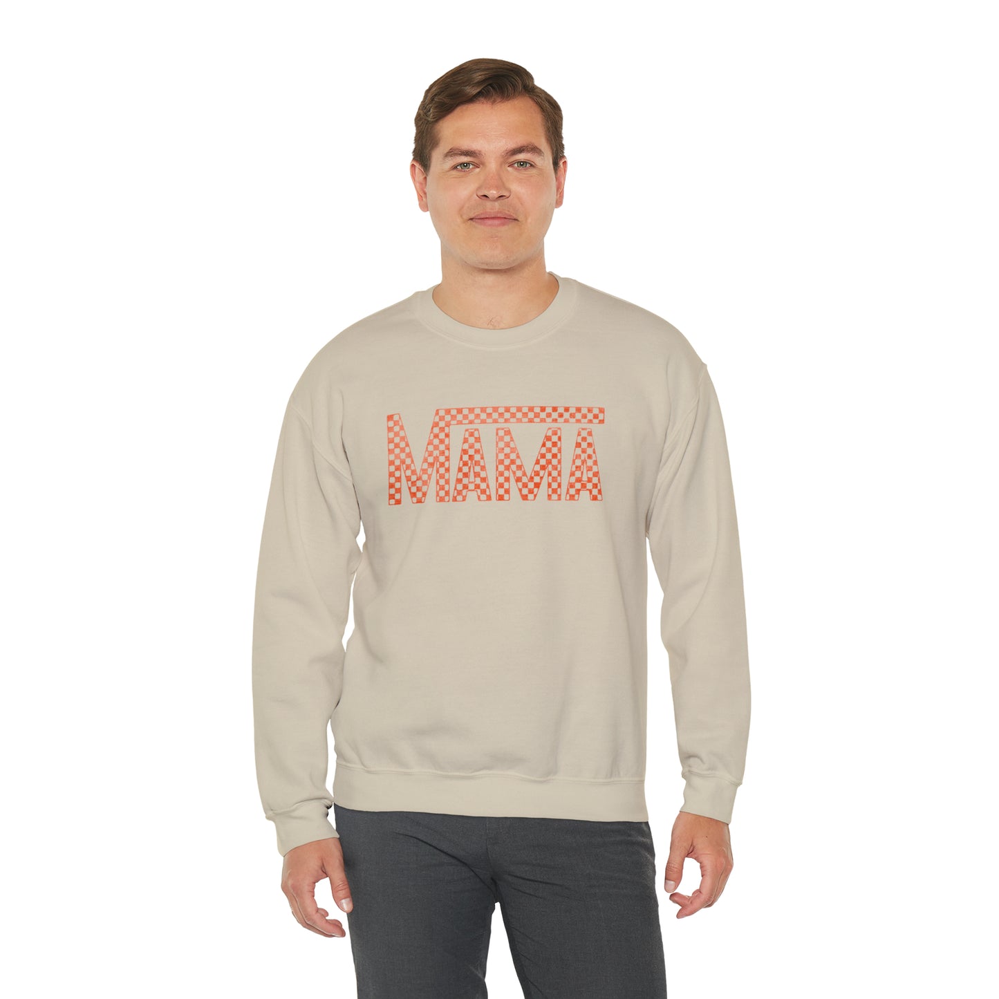 Orange Mama Checkered Sweater