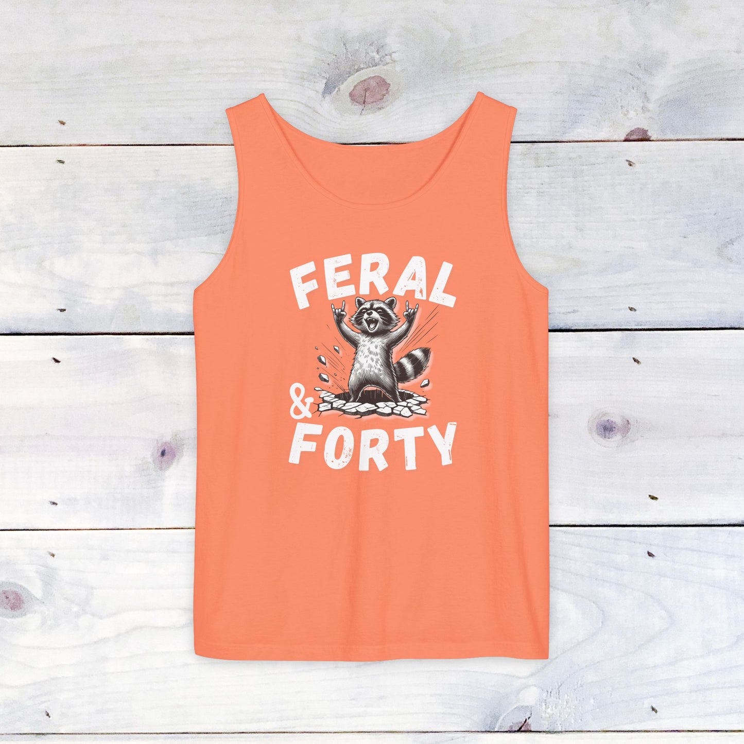 Feral & Forty Rockin' Comfort Colors Tank Top