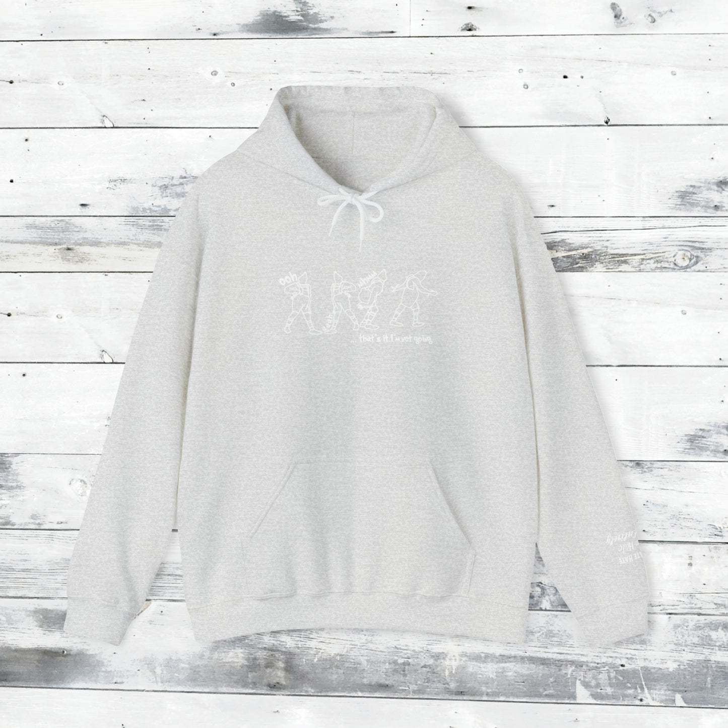 GRINCH HOODIE - LOATHE ENTIRELY QUOTE LEFT CUFF