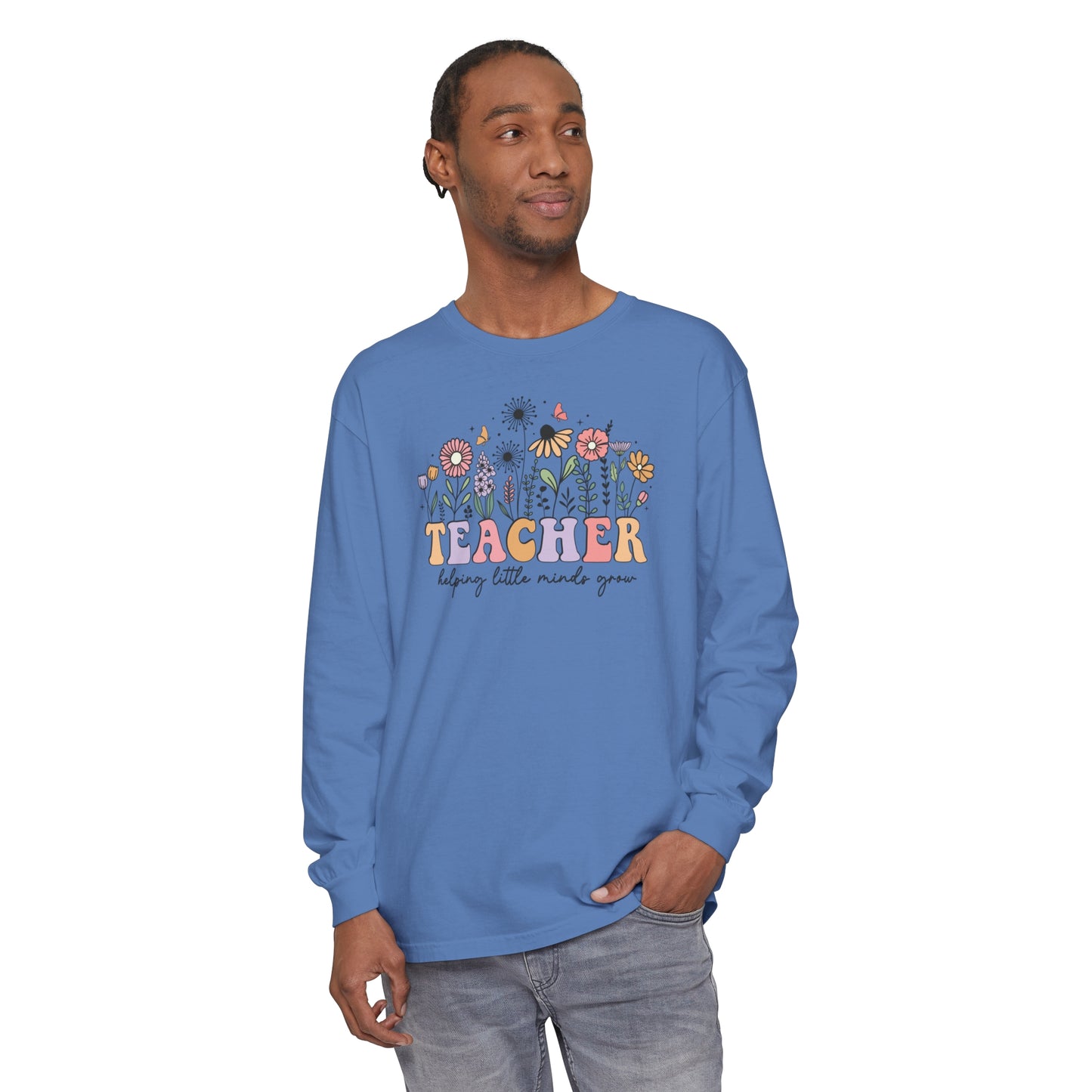 Teacher Long Sleeve Comfort Colors T-Shirt