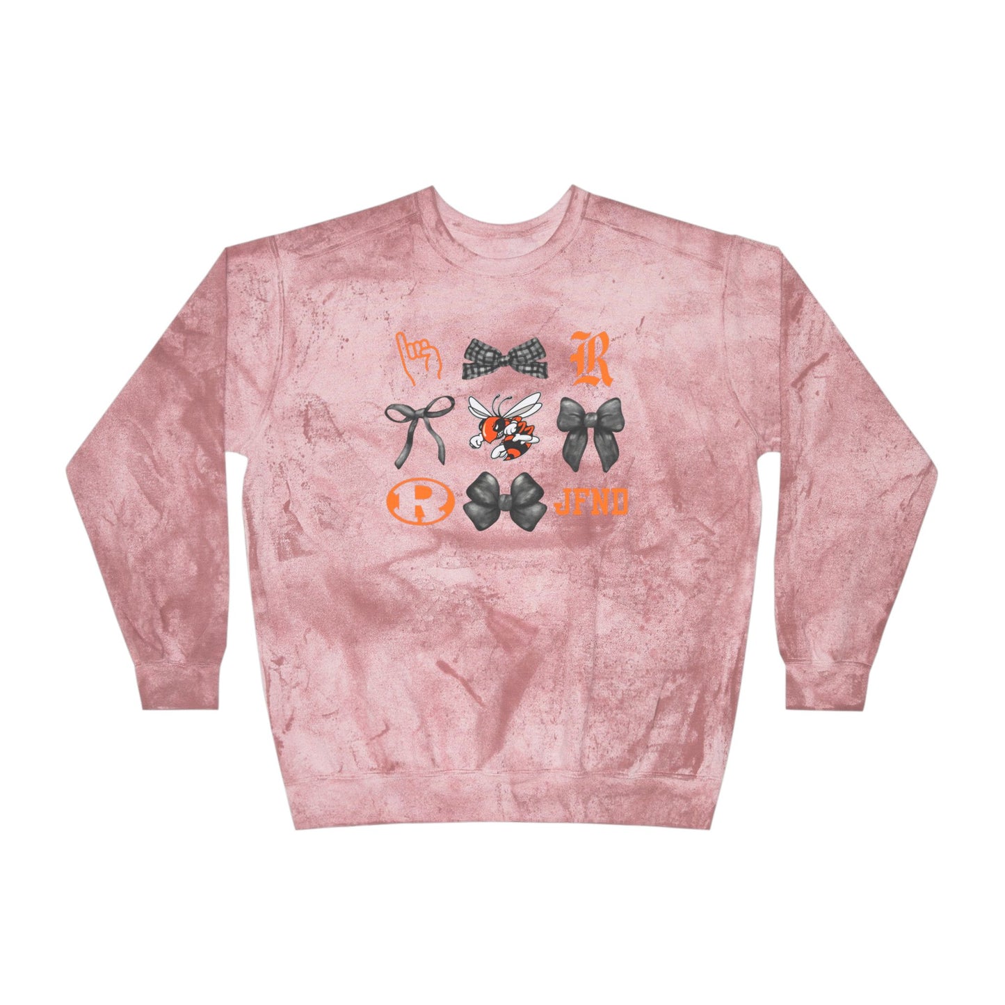 Jackets Faves & Bows Color Blast Comfort Colors Crewneck Sweatshirt