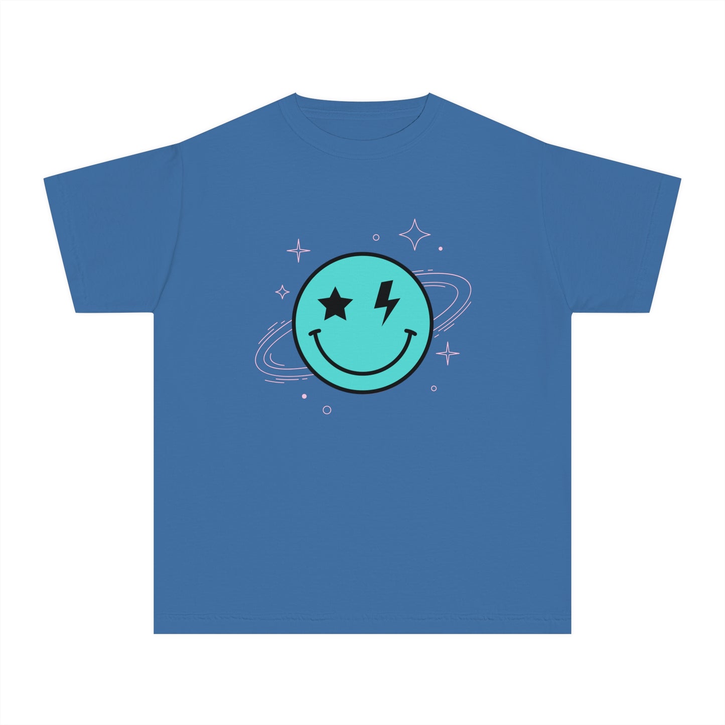 Youth Space Smiley Comfort Colors T-Shirt