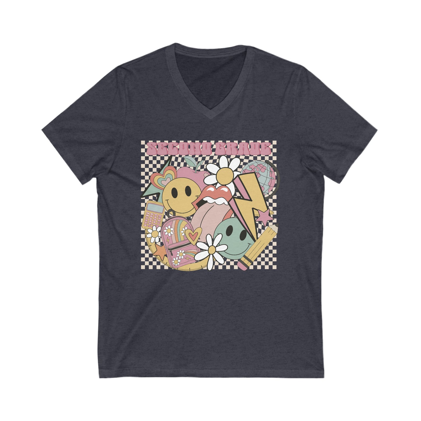 Second Grade Fun Unisex V-Neck Tee
