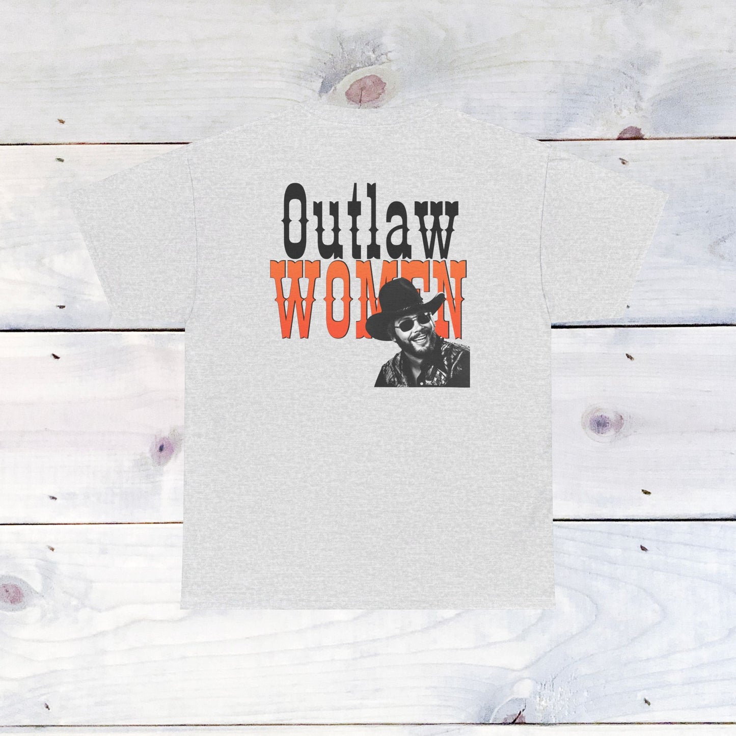 Hank Outlaw Women Unisex Cotton Tee