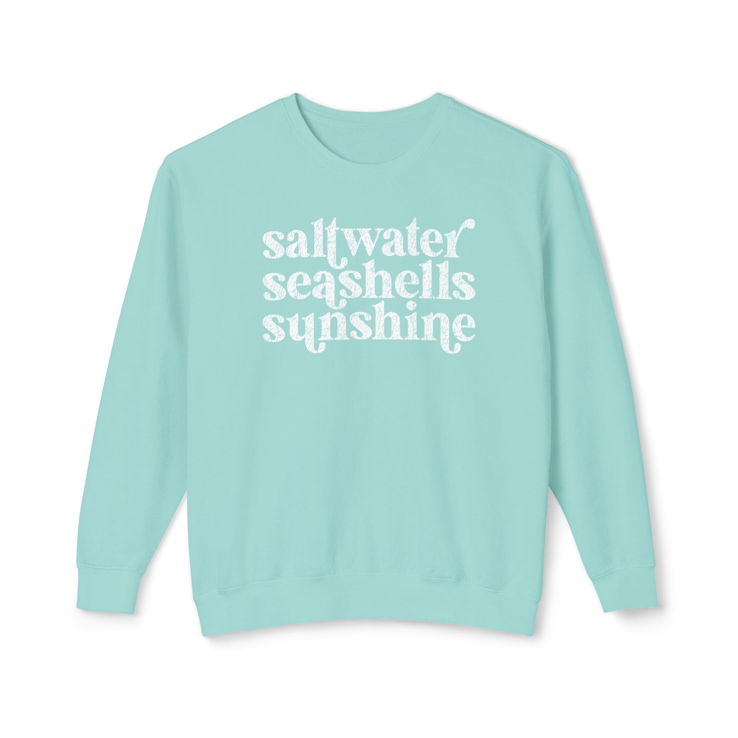 Saltwater, Seashells, Sunshine Comfot Colors Sweater