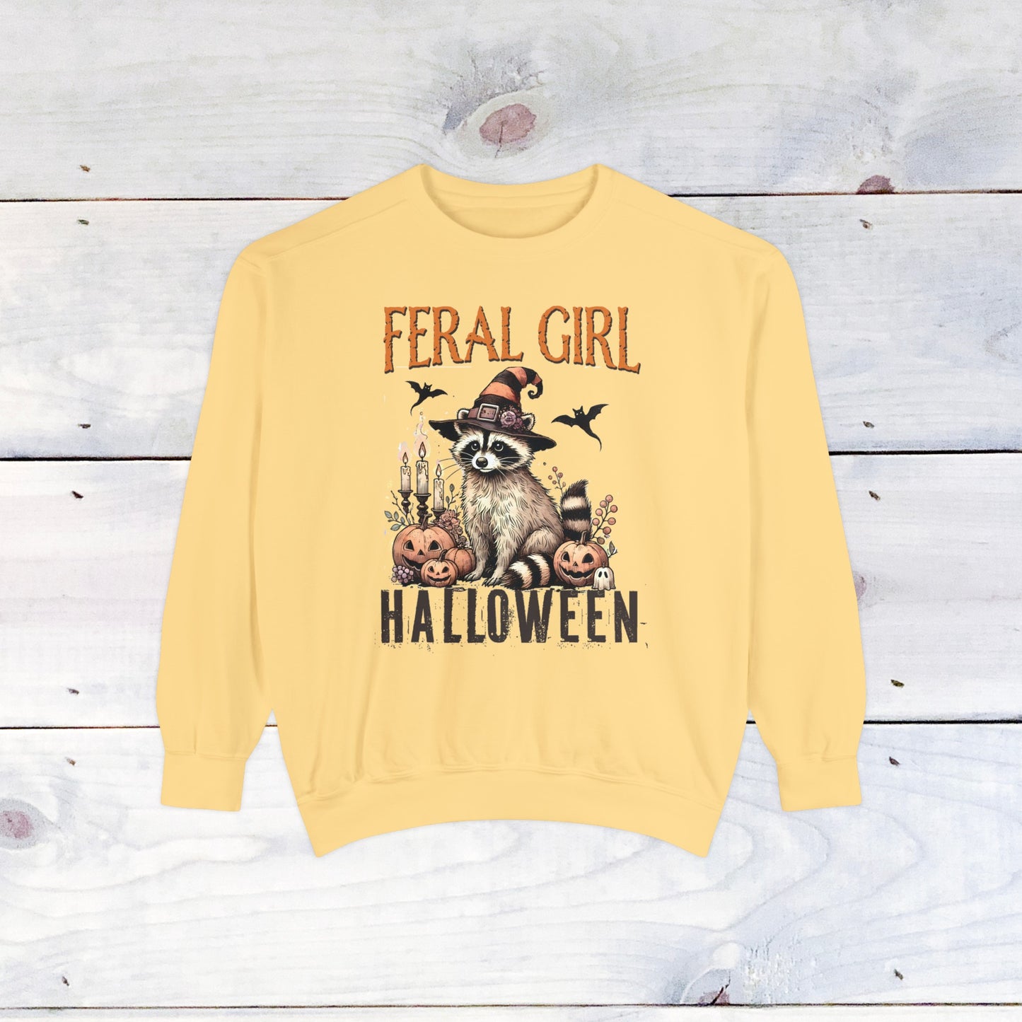 Feral Girl Halloween Comfort Colors Sweater