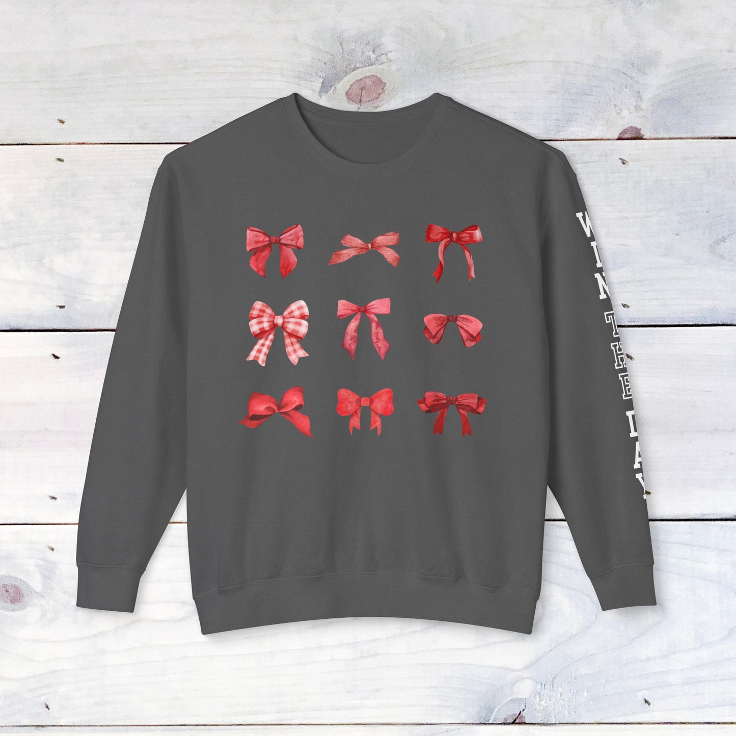 Heath Bow Sweater - Win the Day Sleeve - Comfort Colors