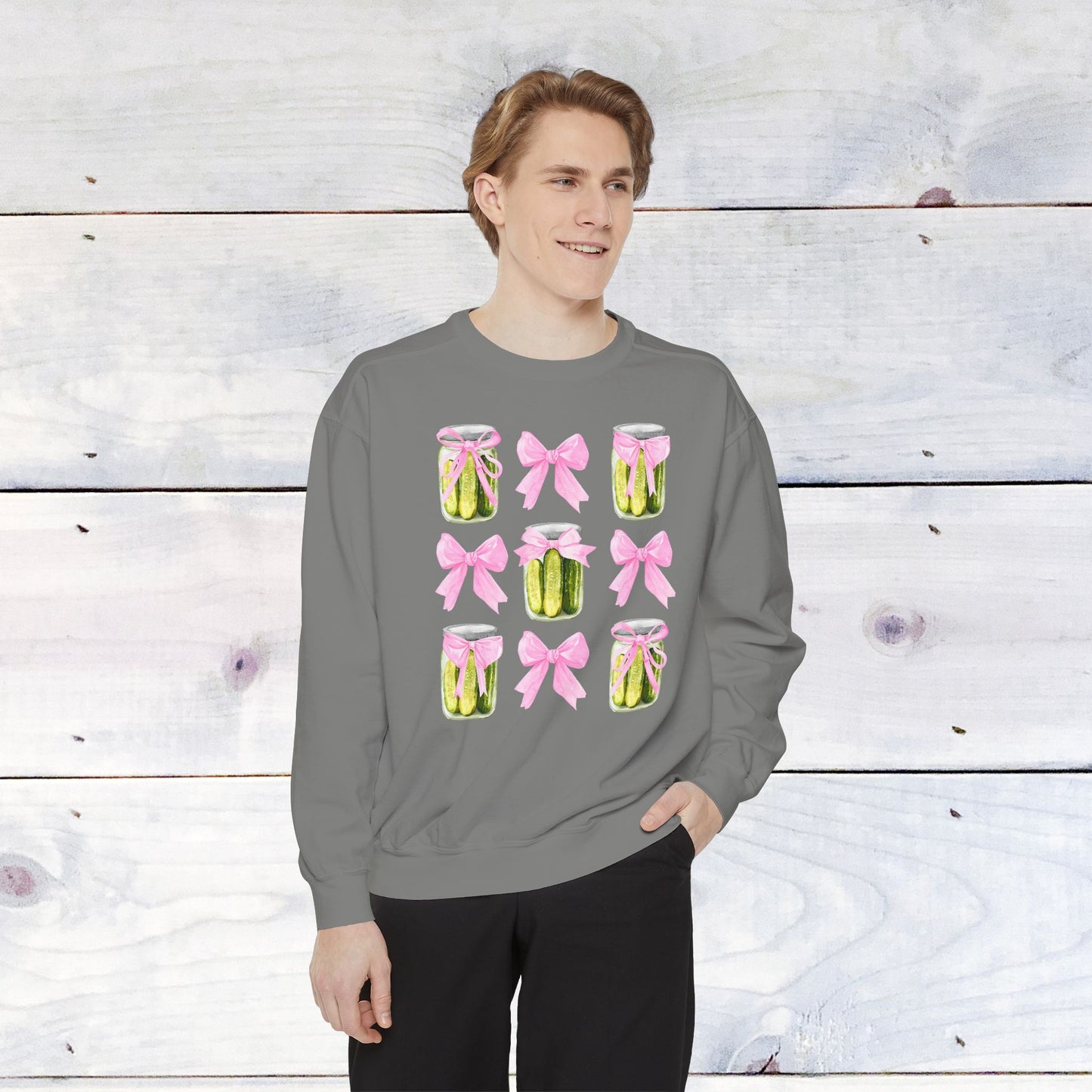 Pickles & Bows Adult Comfort Colors Sweatshirt