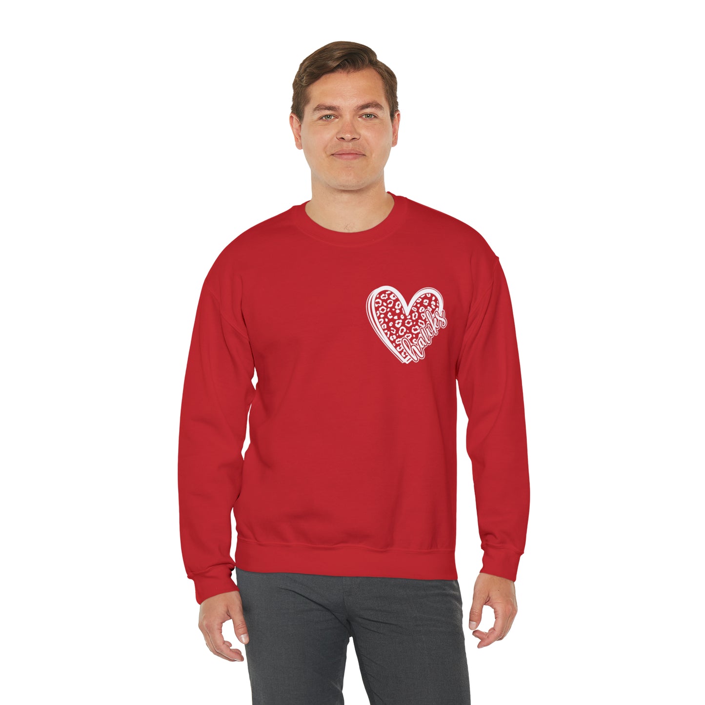 Hawks Cheetah Heart Sweater