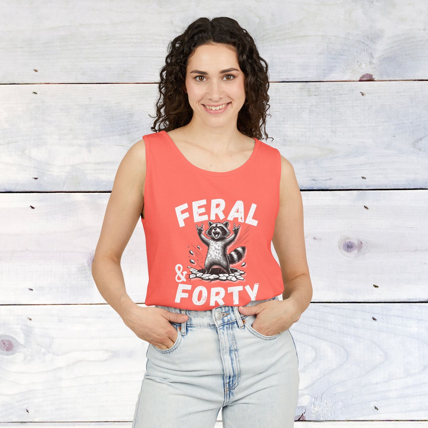 Feral & Forty Rockin' Comfort Colors Tank Top