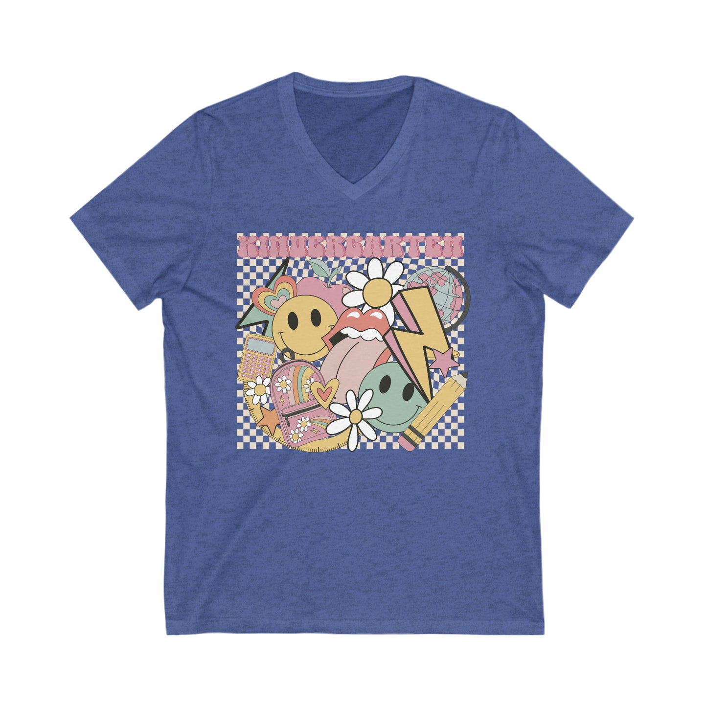 Kinder Teacher Unisex V-Neck Tee