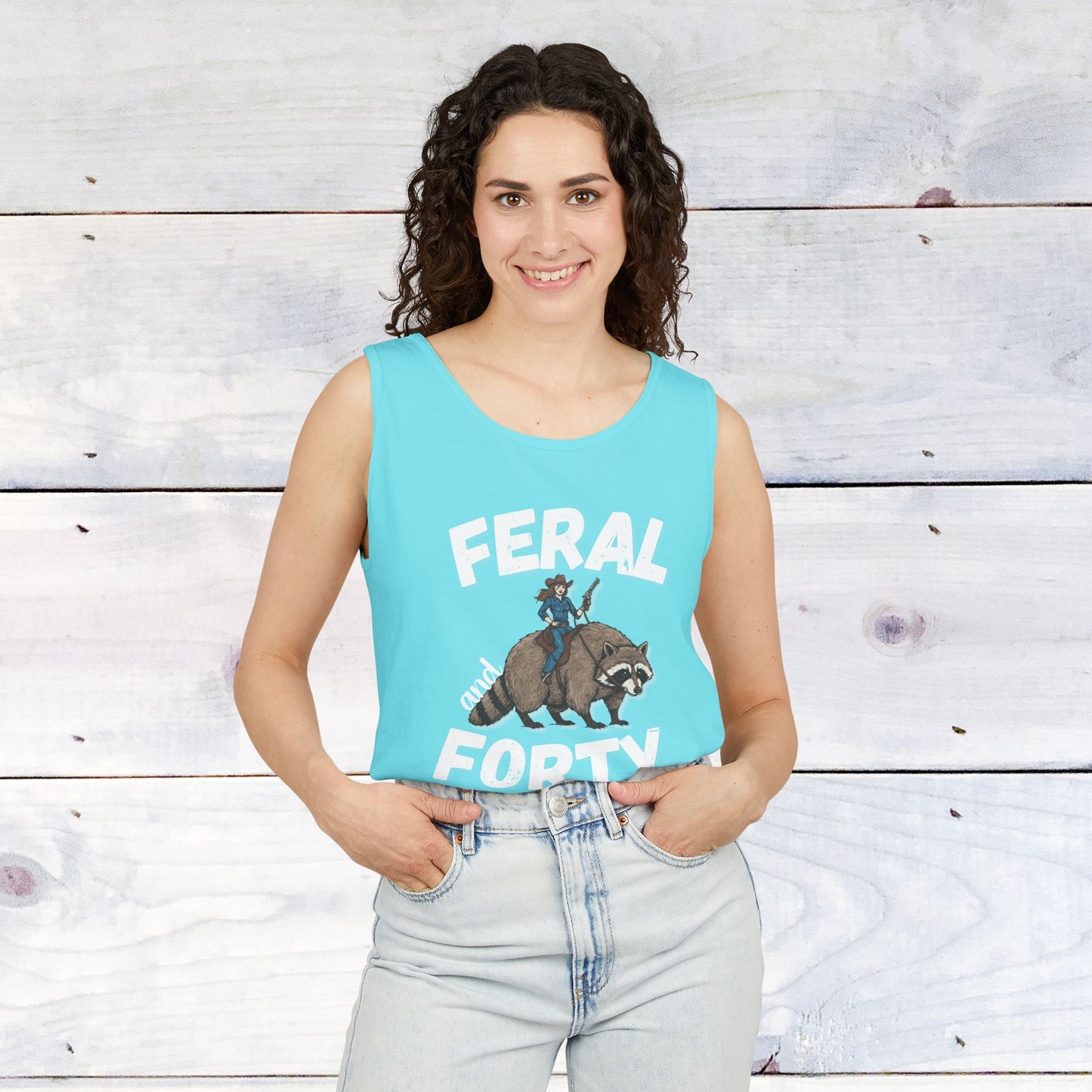 Feral & Forty Wild West Comfort Colors Tank Top