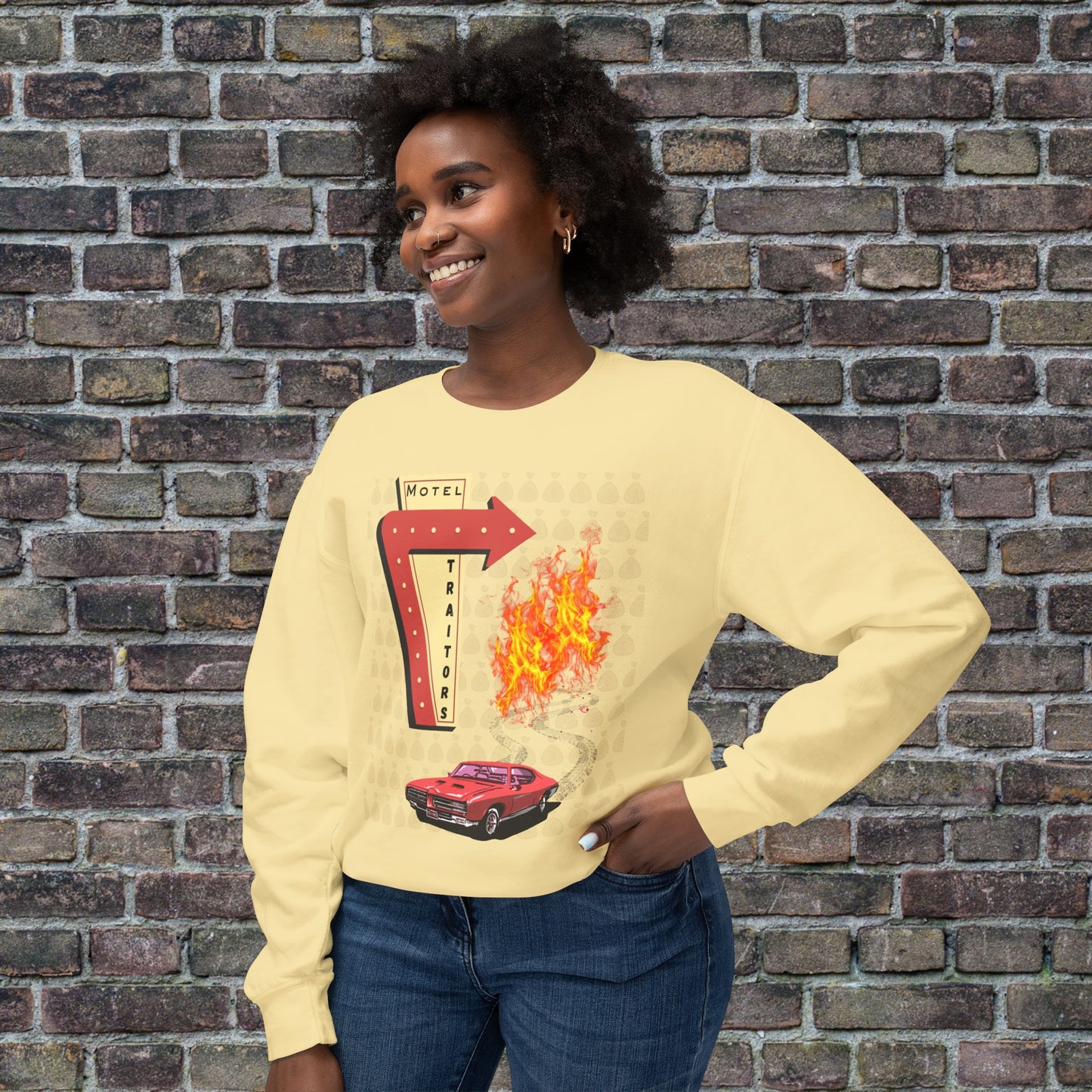 Motel Traitors, Getaway Car - Comfort Colors Sweater
