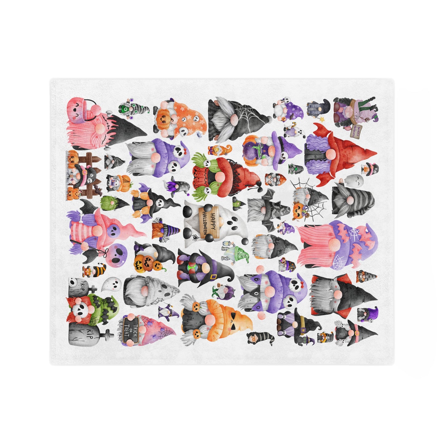The Gnome Halloween Blanket