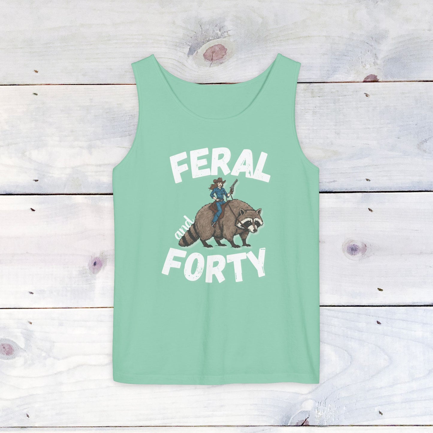 Feral & Forty Wild West Comfort Colors Tank Top