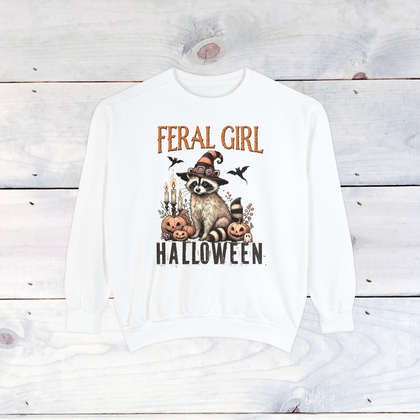 Feral Girl Halloween Comfort Colors Sweater