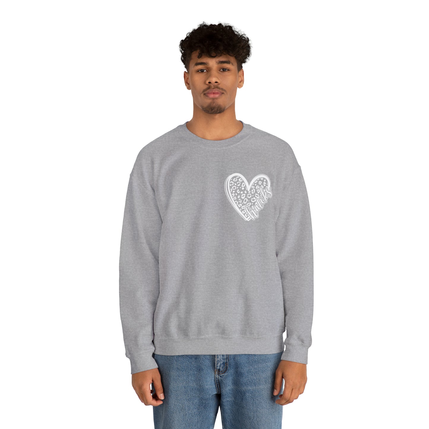 Hawks Cheetah Heart Sweater