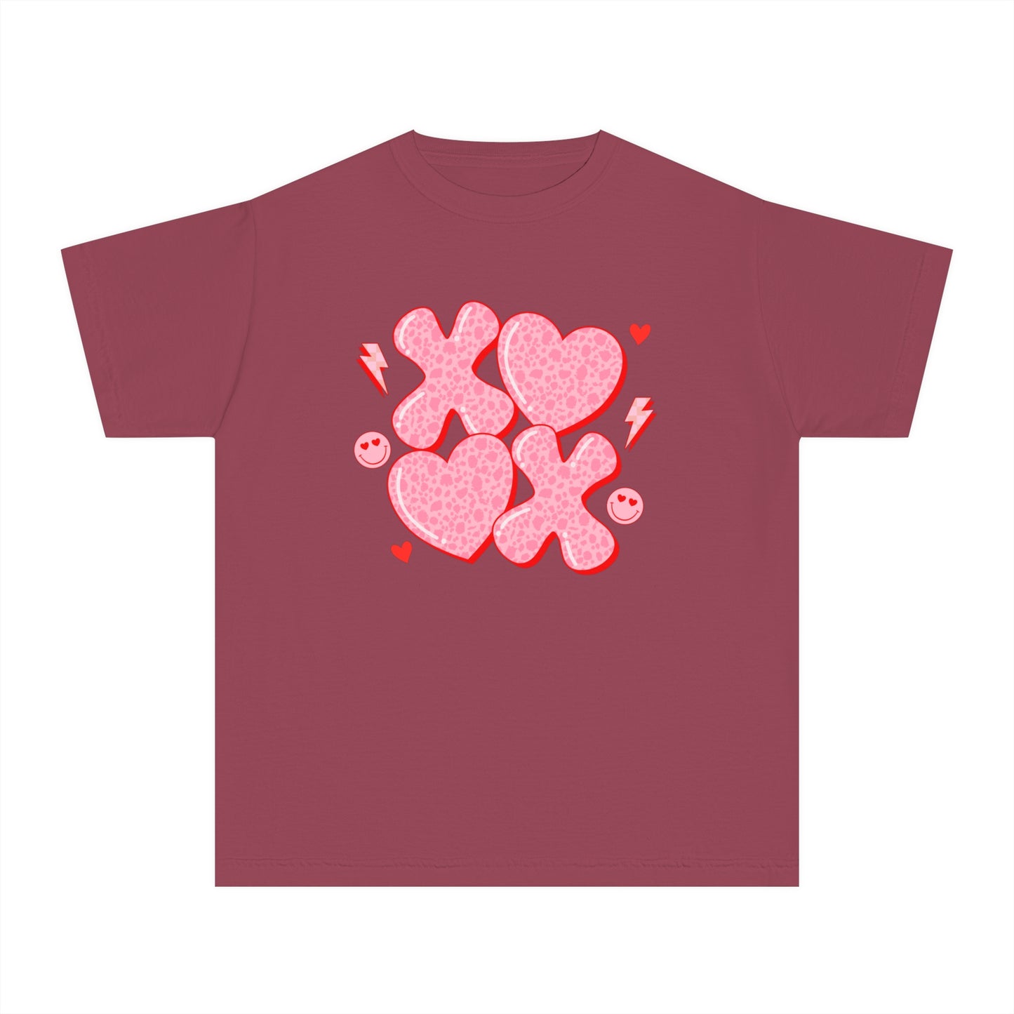 XOXO Cheetah Youth Comfort Colors Tee
