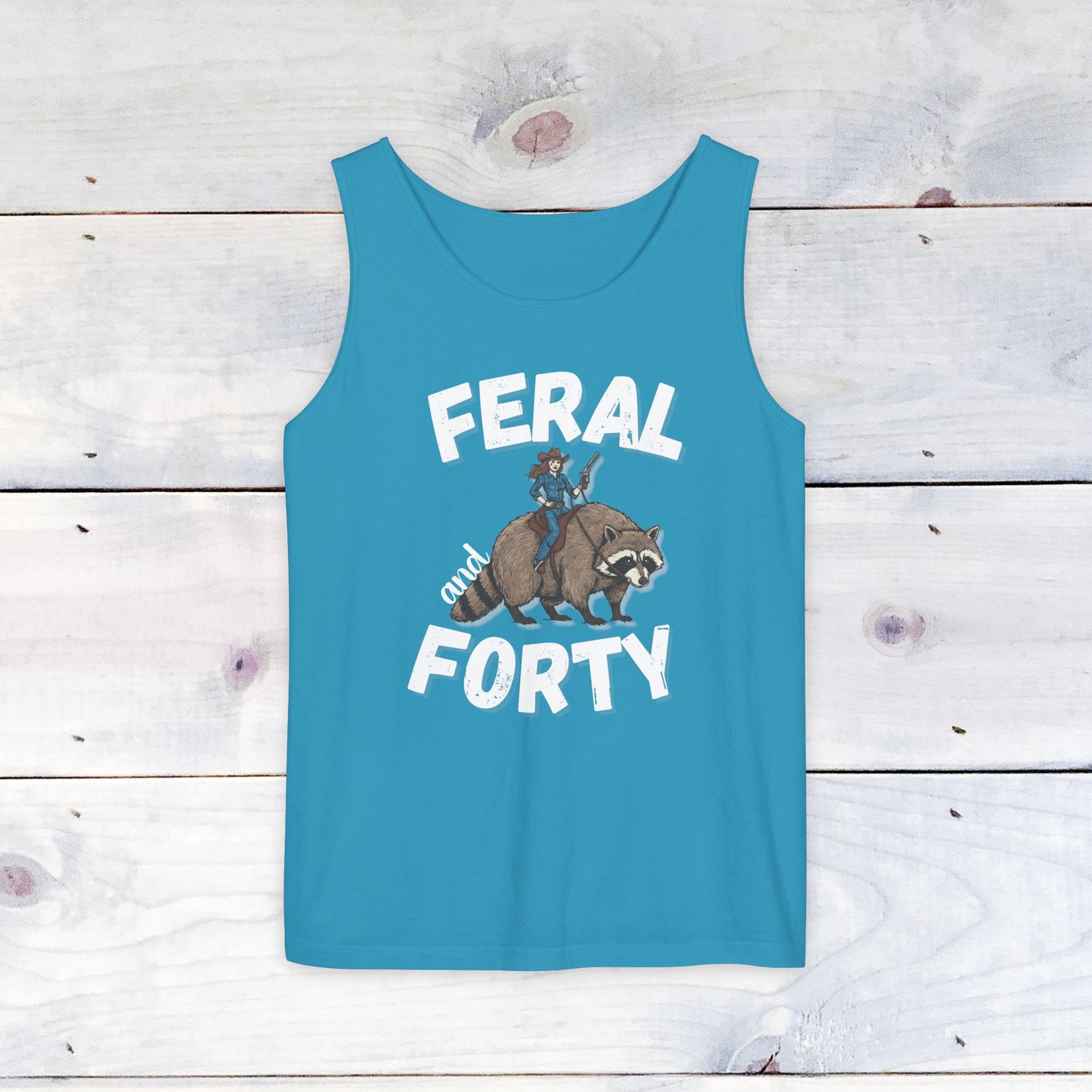 Feral & Forty Wild West Comfort Colors Tank Top