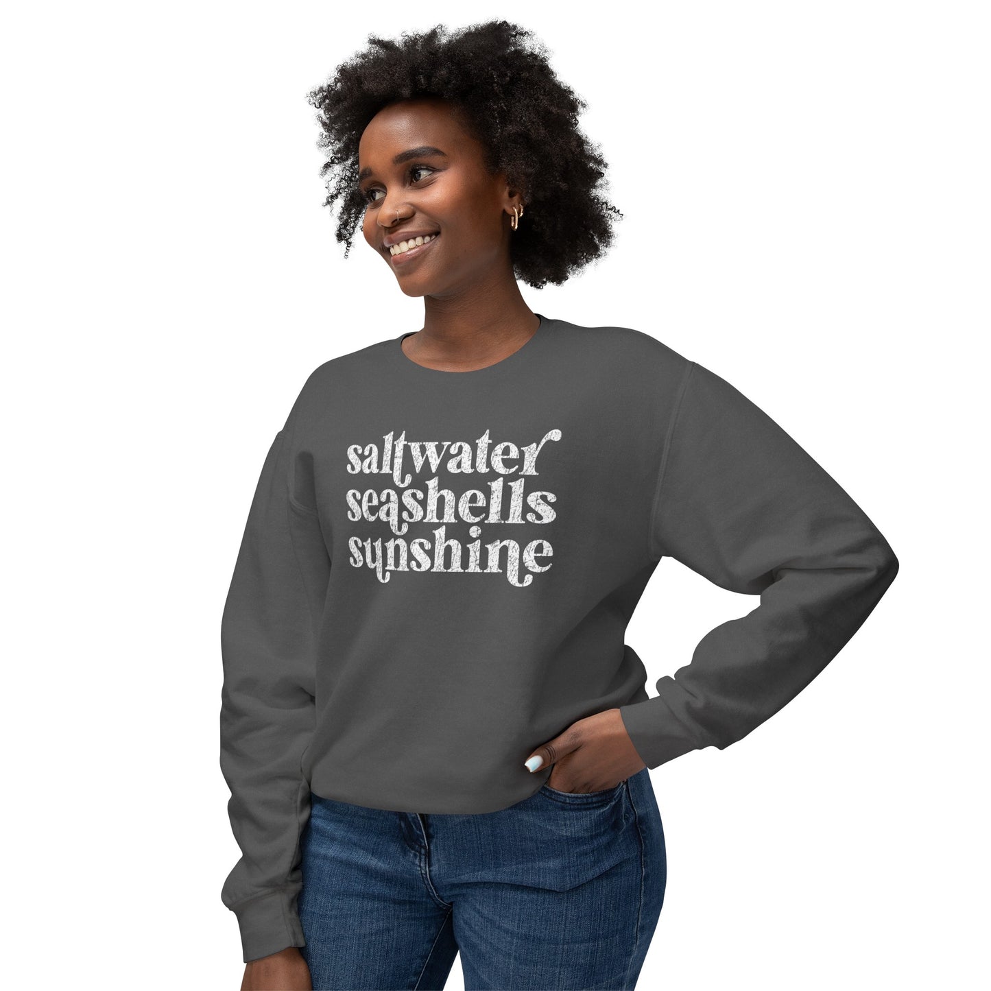 Saltwater, Seashells, Sunshine Comfot Colors Sweater