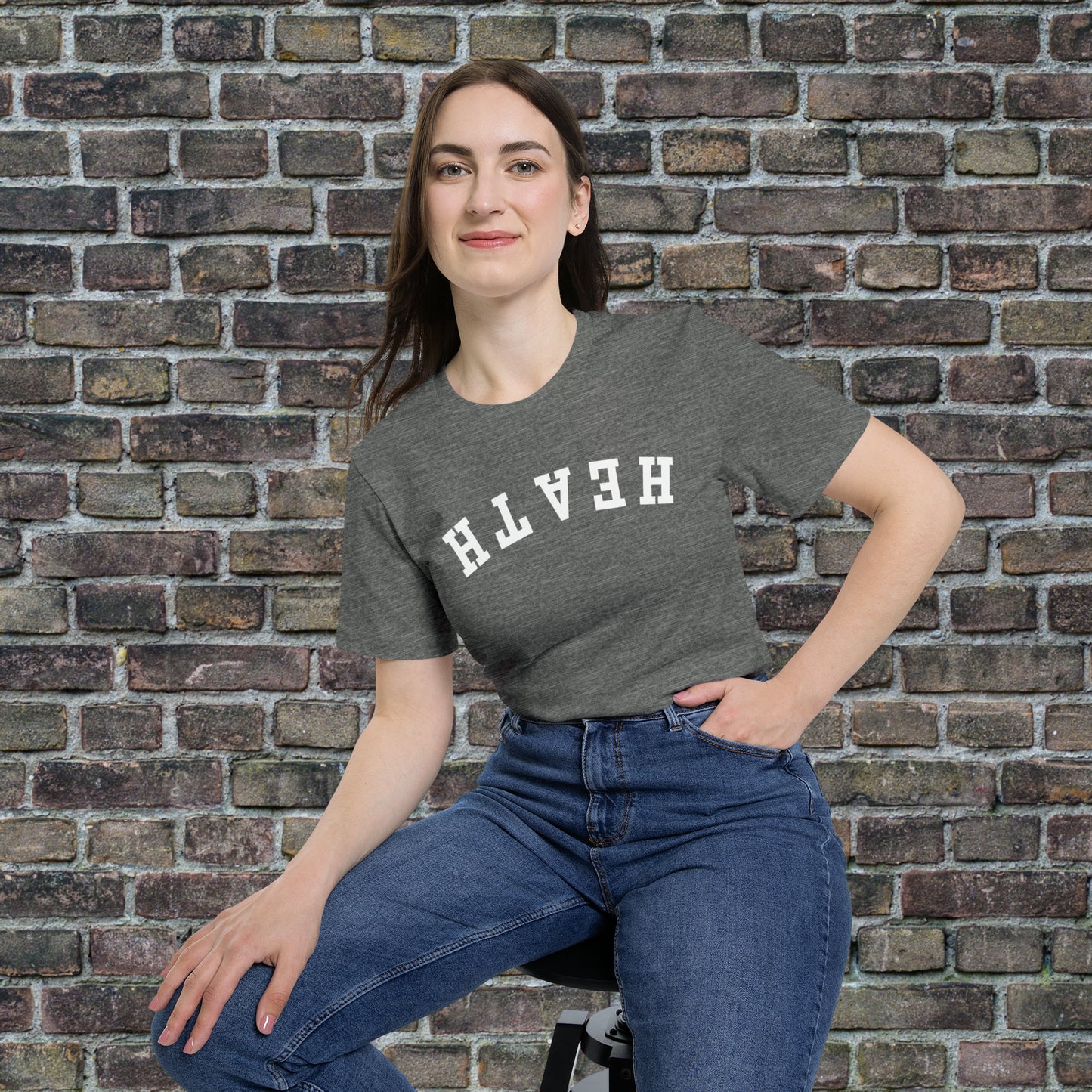 Upside down solid Heath T- Shirt