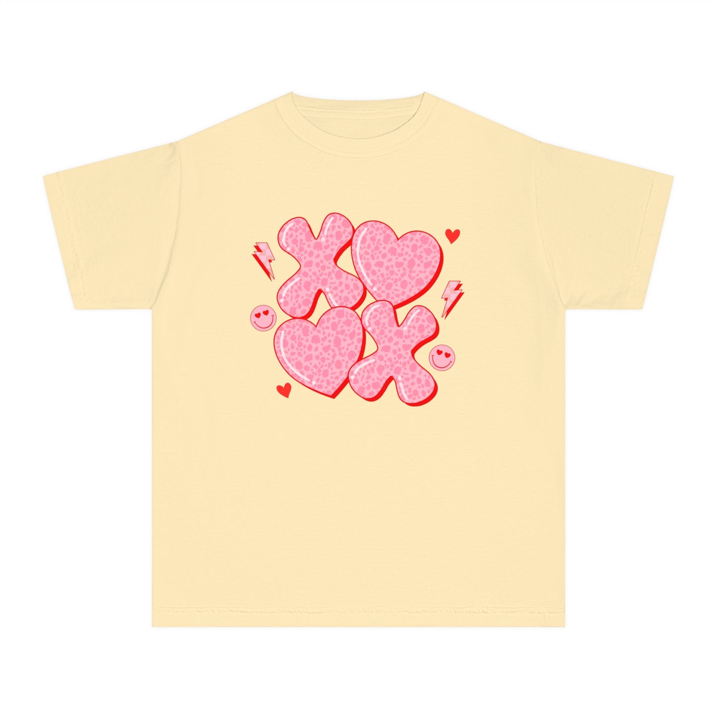 XOXO Cheetah Youth Comfort Colors Tee