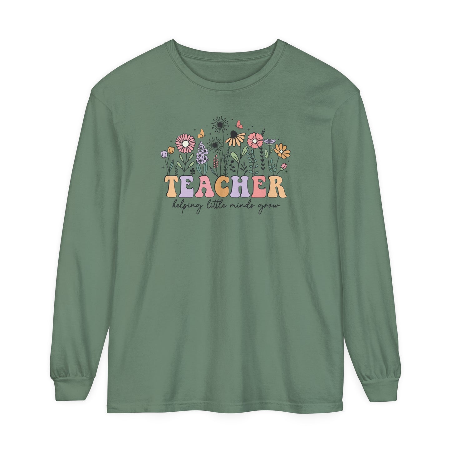 Teacher Long Sleeve Comfort Colors T-Shirt