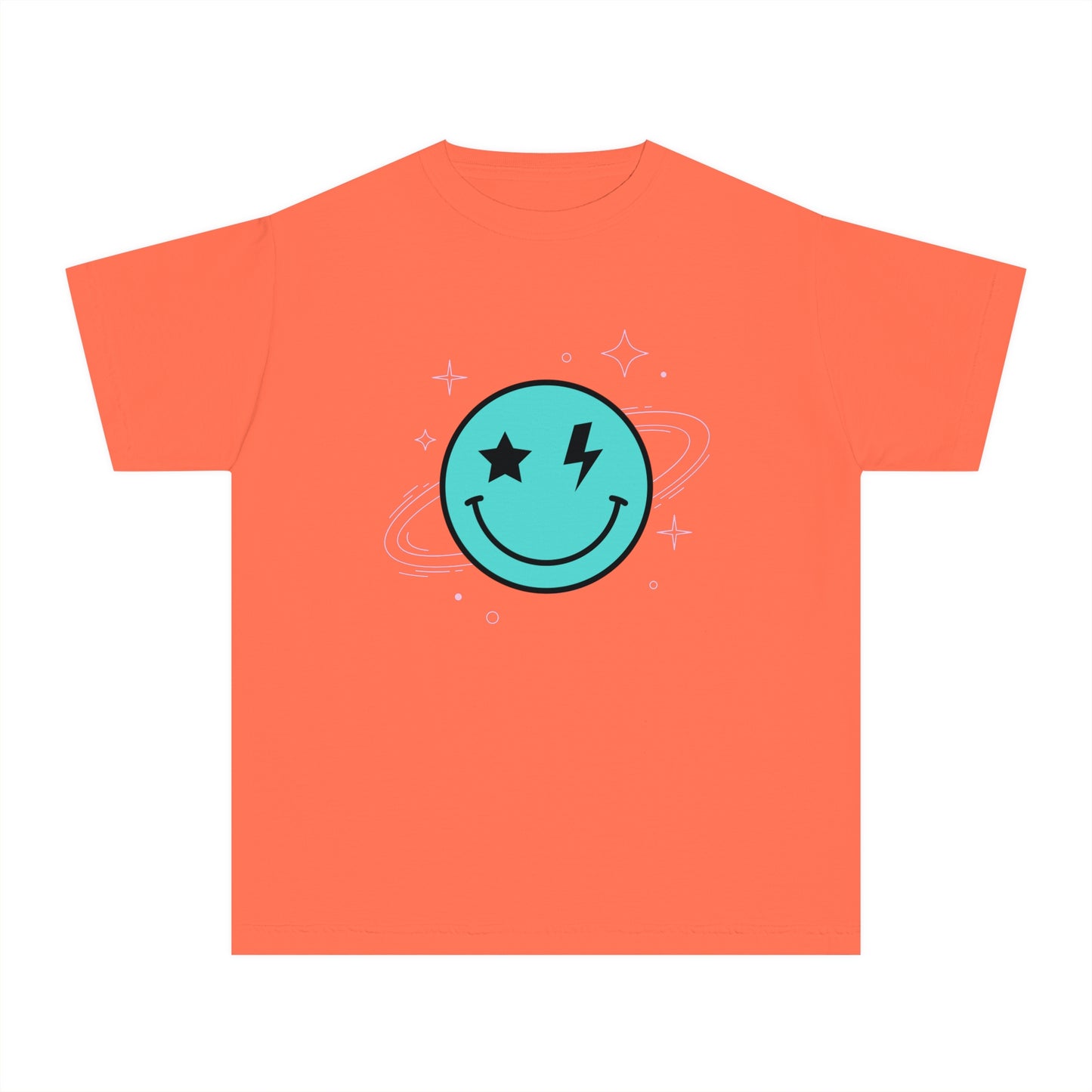 Youth Space Smiley Comfort Colors T-Shirt