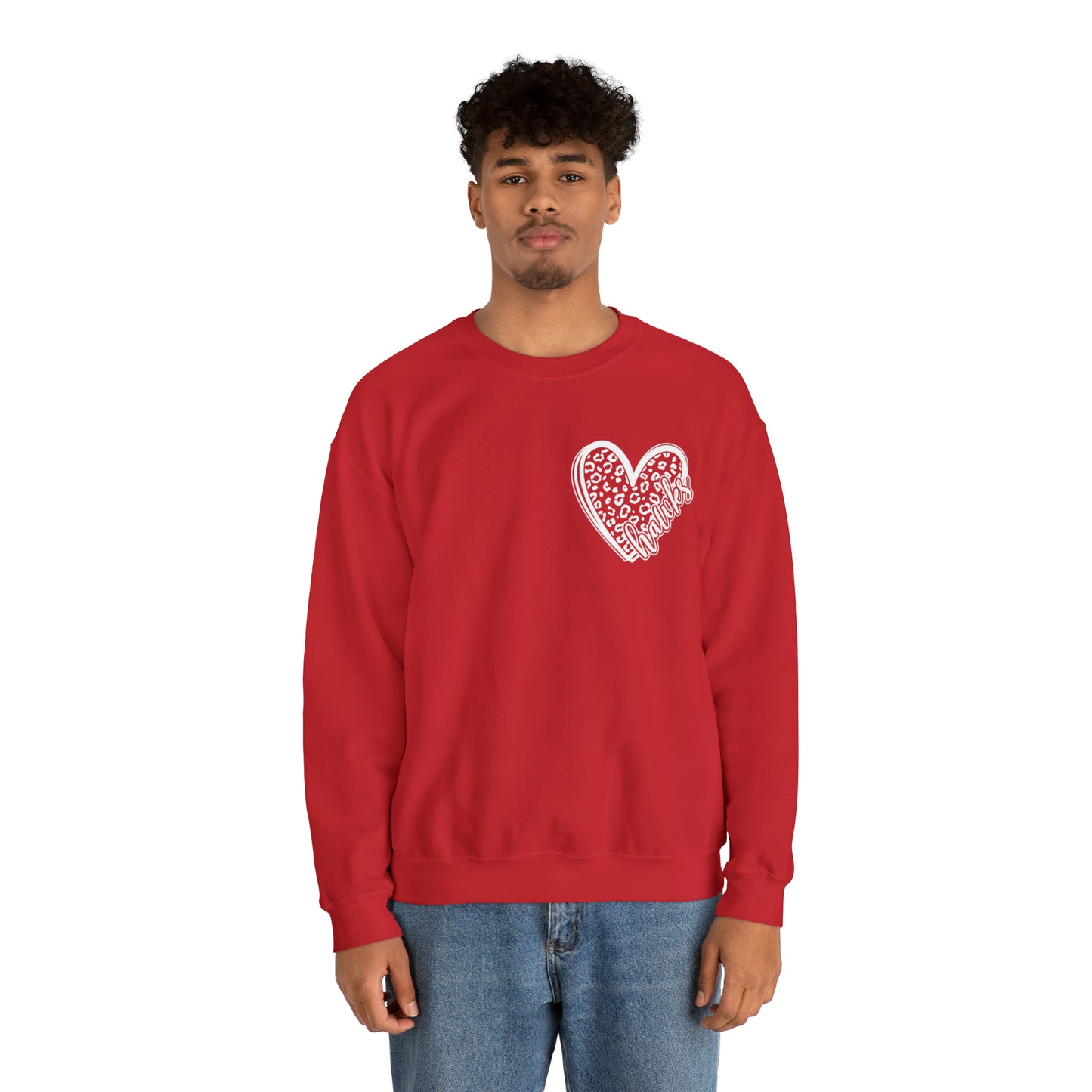 Hawks Cheetah Heart Sweater