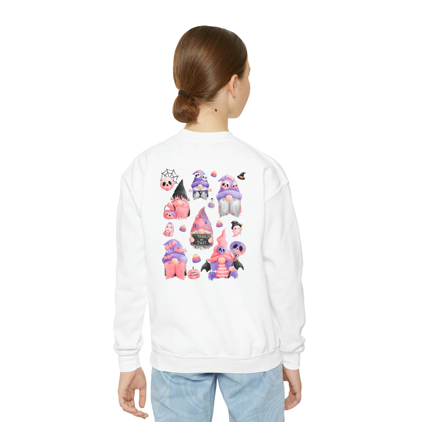 Girls Youth Halloween Gnome Sweater 2