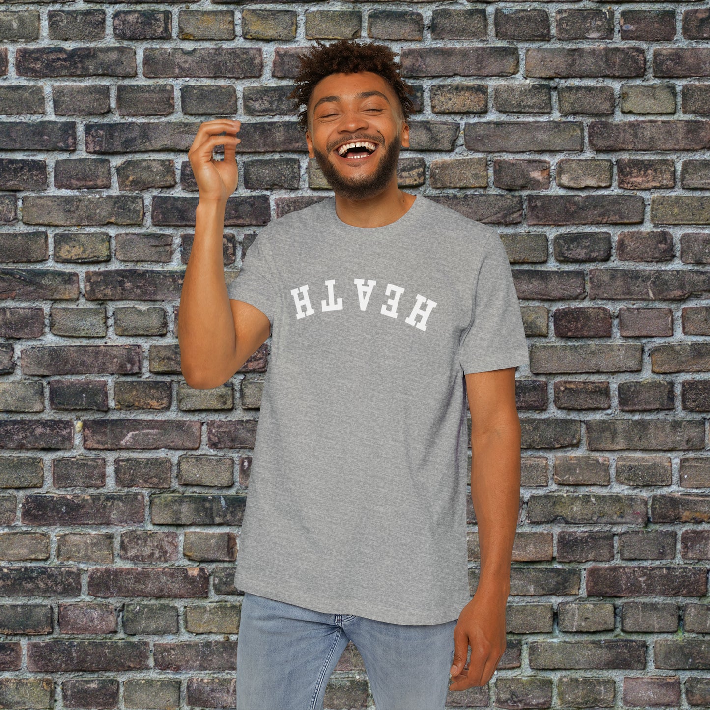Upside down solid Heath T- Shirt