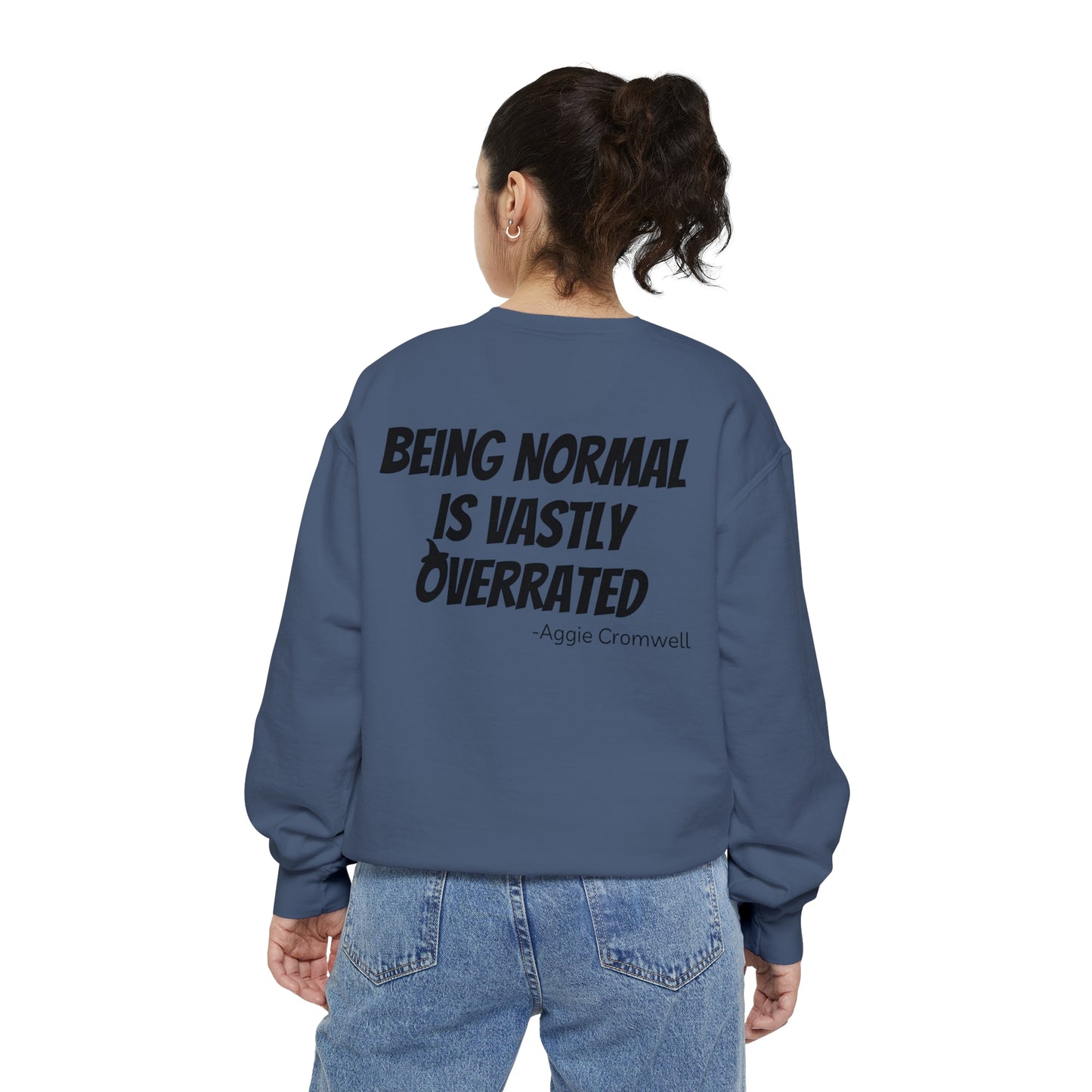 Skull Front, Vastly Overrated Back - Comfort Colors Pullover - Multi Color Options
