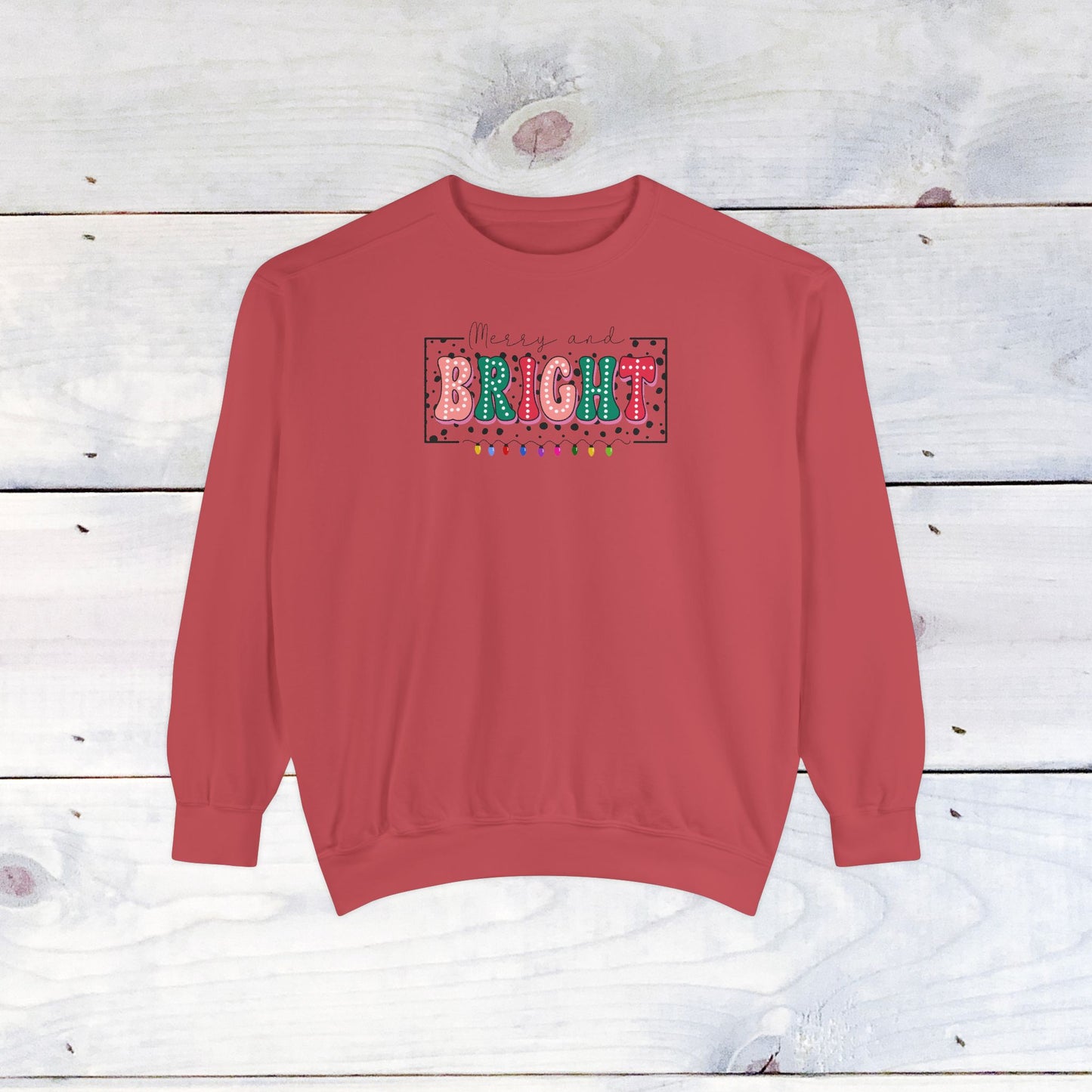 Merry & Bright Comfort Colors Sweater