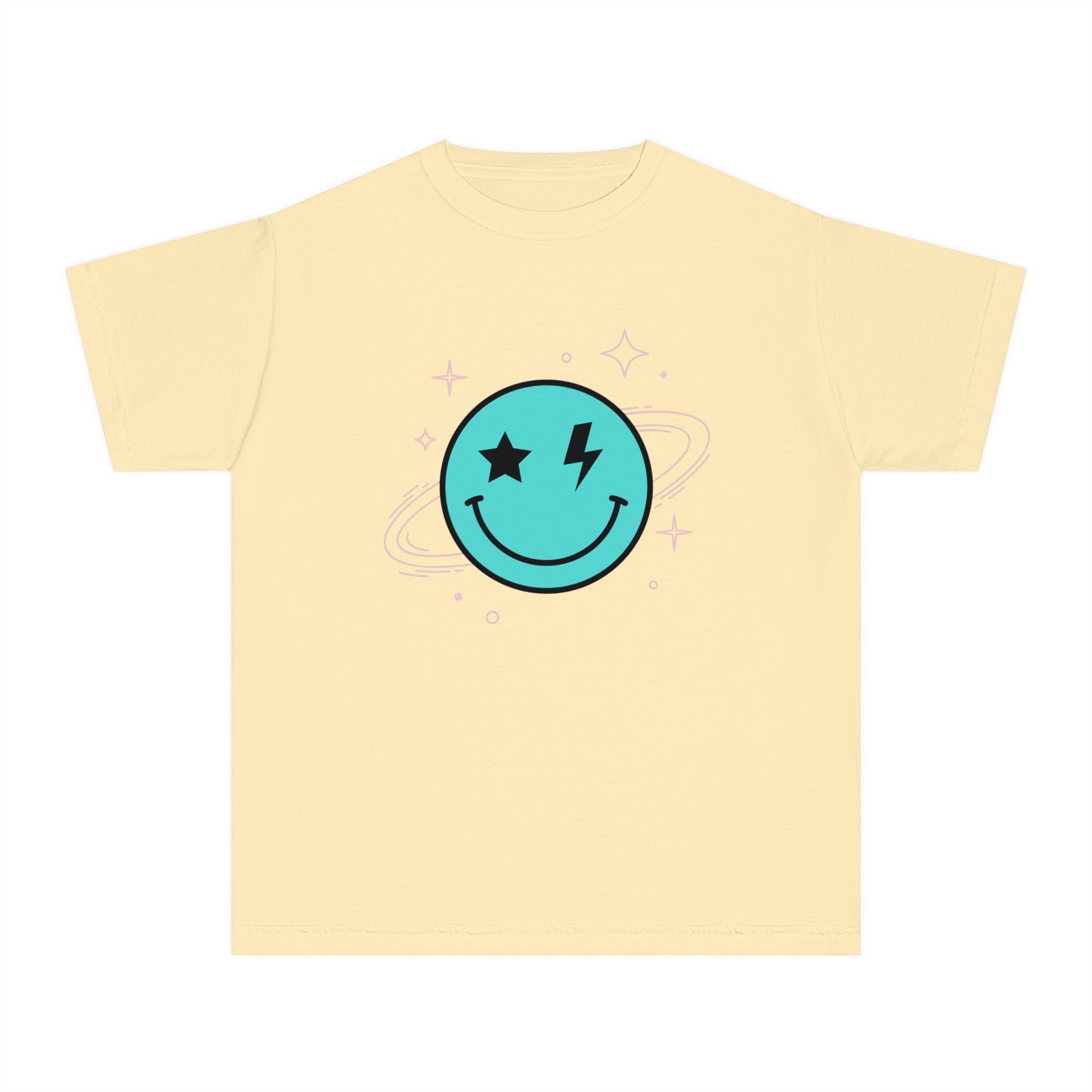 Youth Space Smiley Comfort Colors T-Shirt