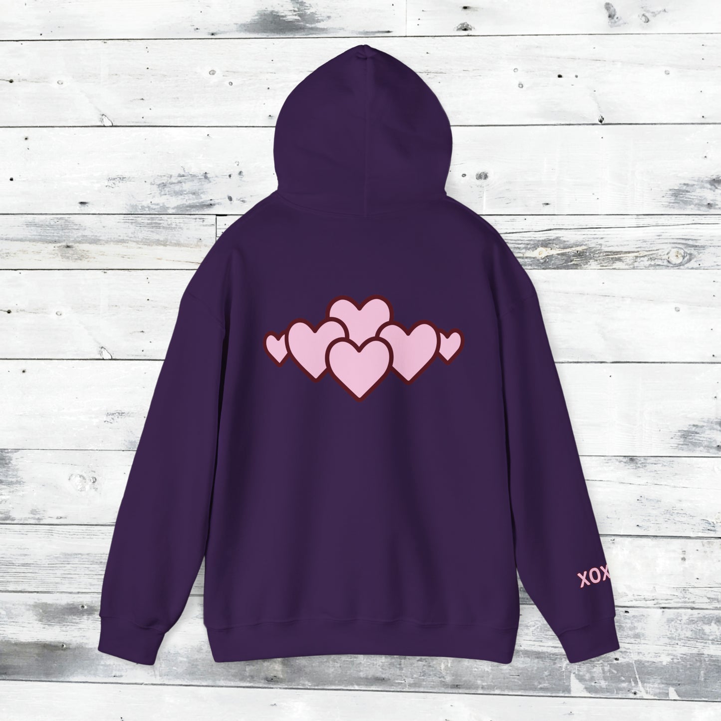 Valentines LOVE Hoodie - XOXO right cuff