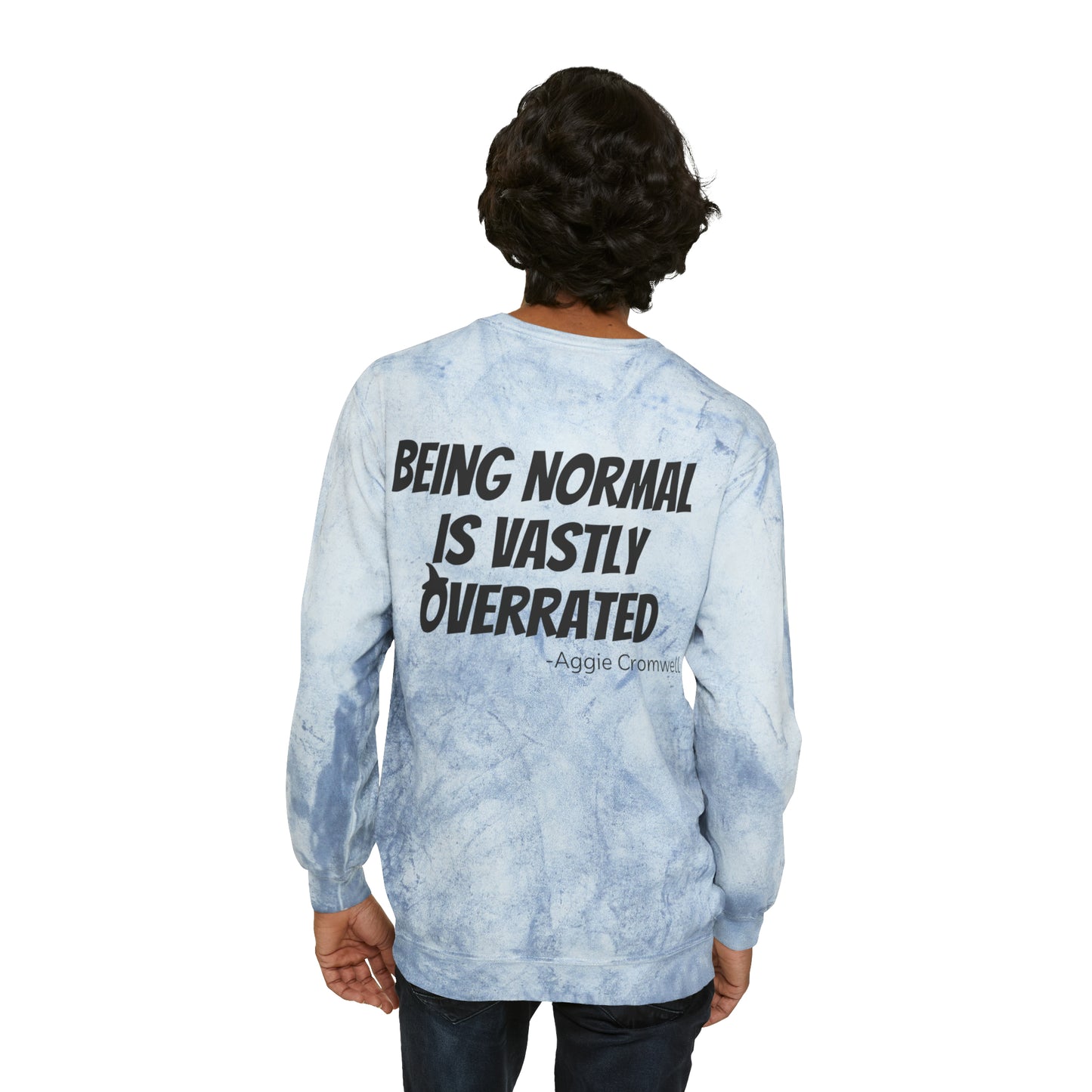 Skull Front, Vastly Overrated Back - Color Blast Comfort Colors Pullover - Multi Color Options