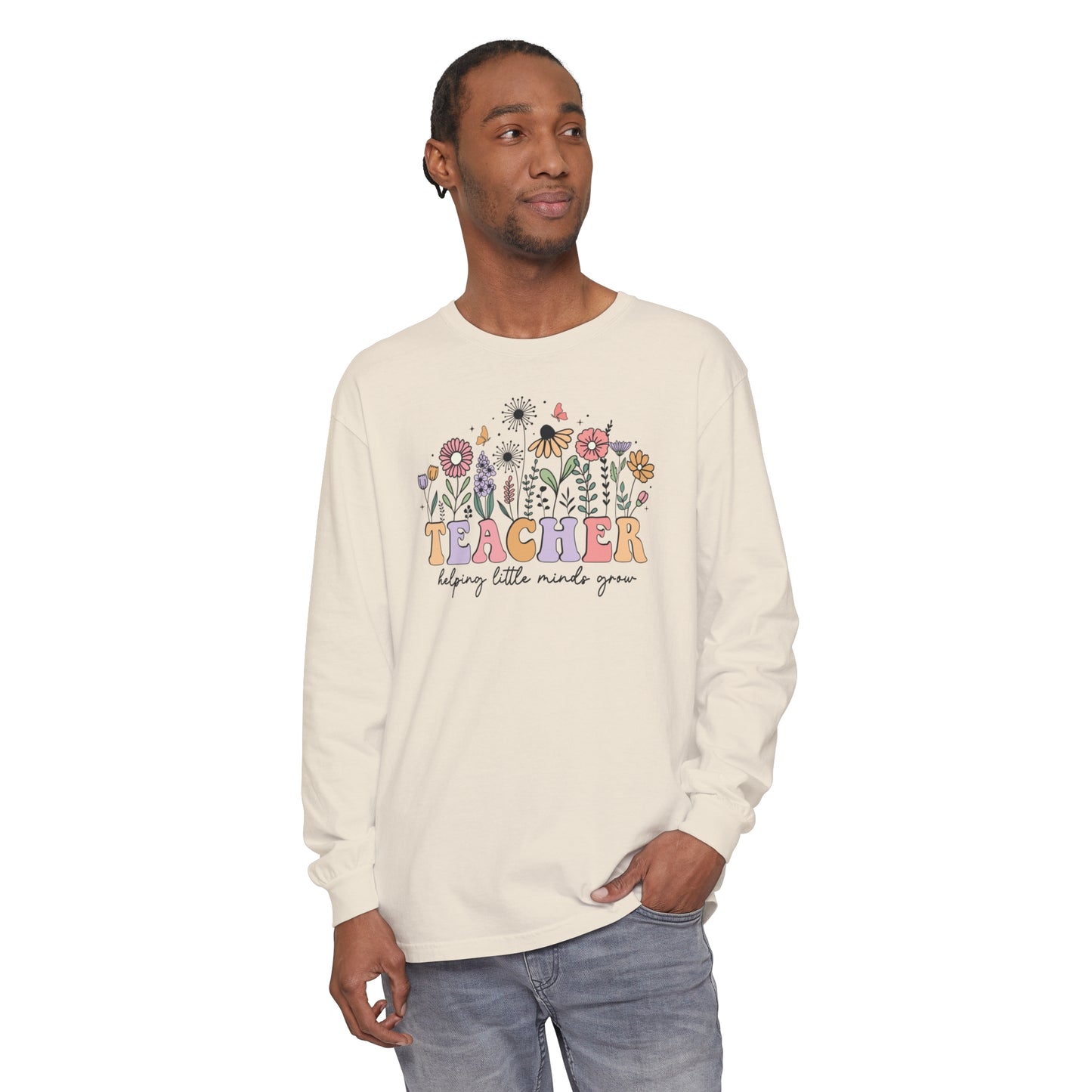 Teacher Long Sleeve Comfort Colors T-Shirt