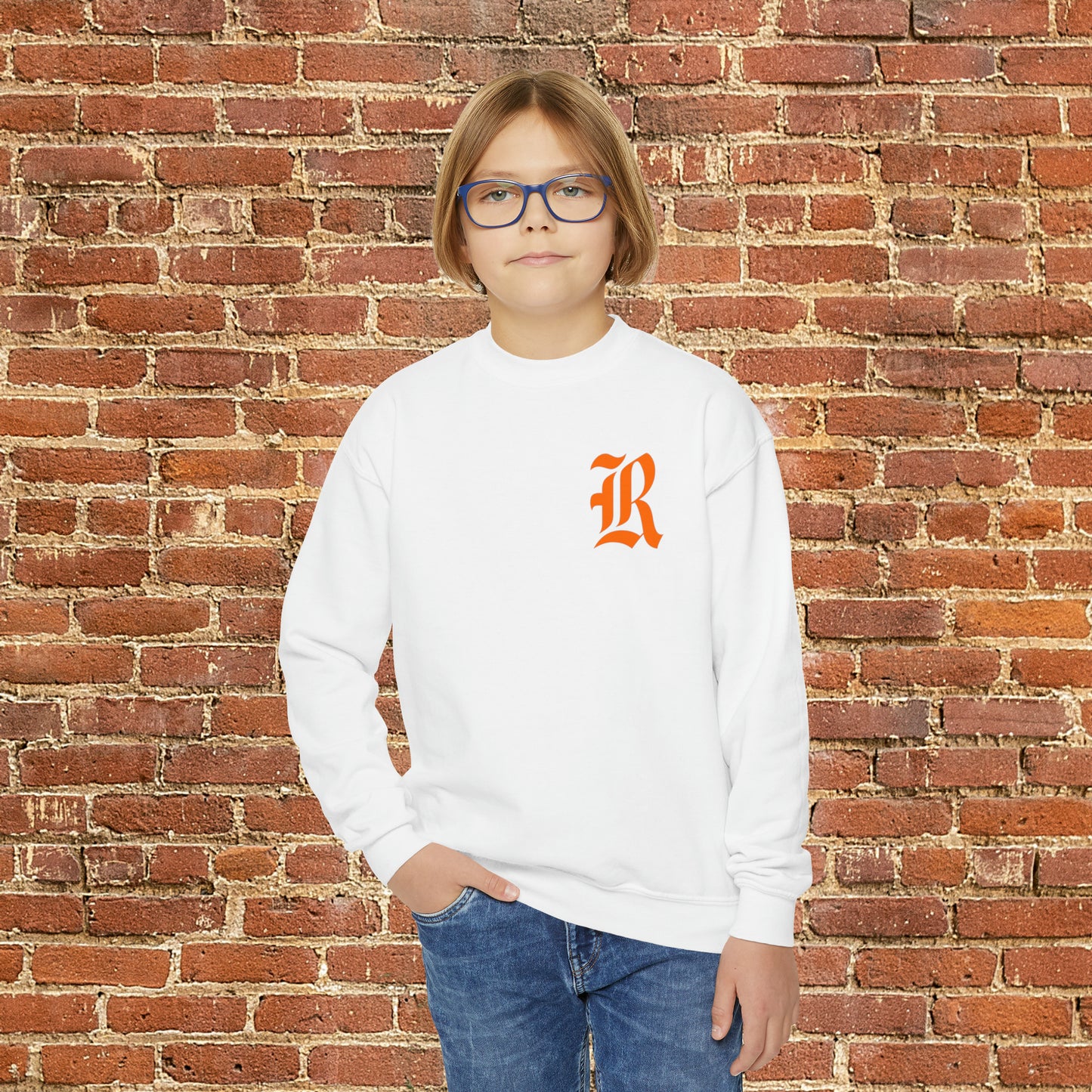 Youth Old School R Front - Fighting Jacket Back Sweater