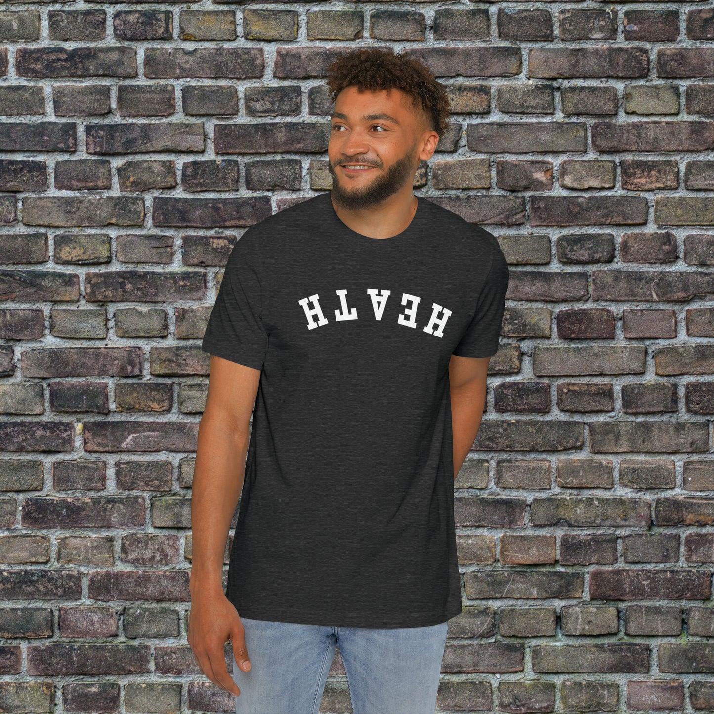 Upside down solid Heath T- Shirt